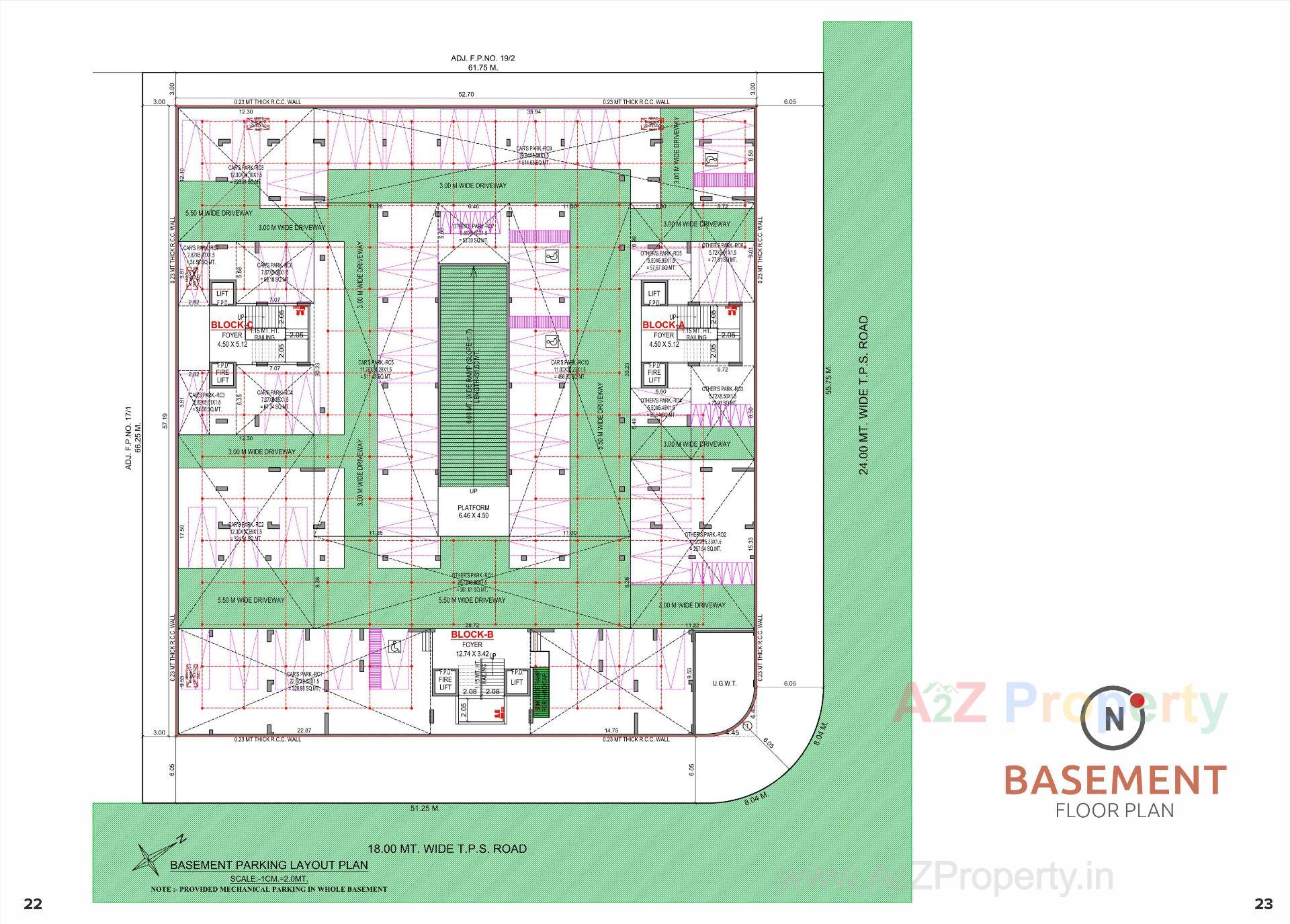 Layout of real estate project Aurika One located at Khoraj, Gandhinagar, Gujarat