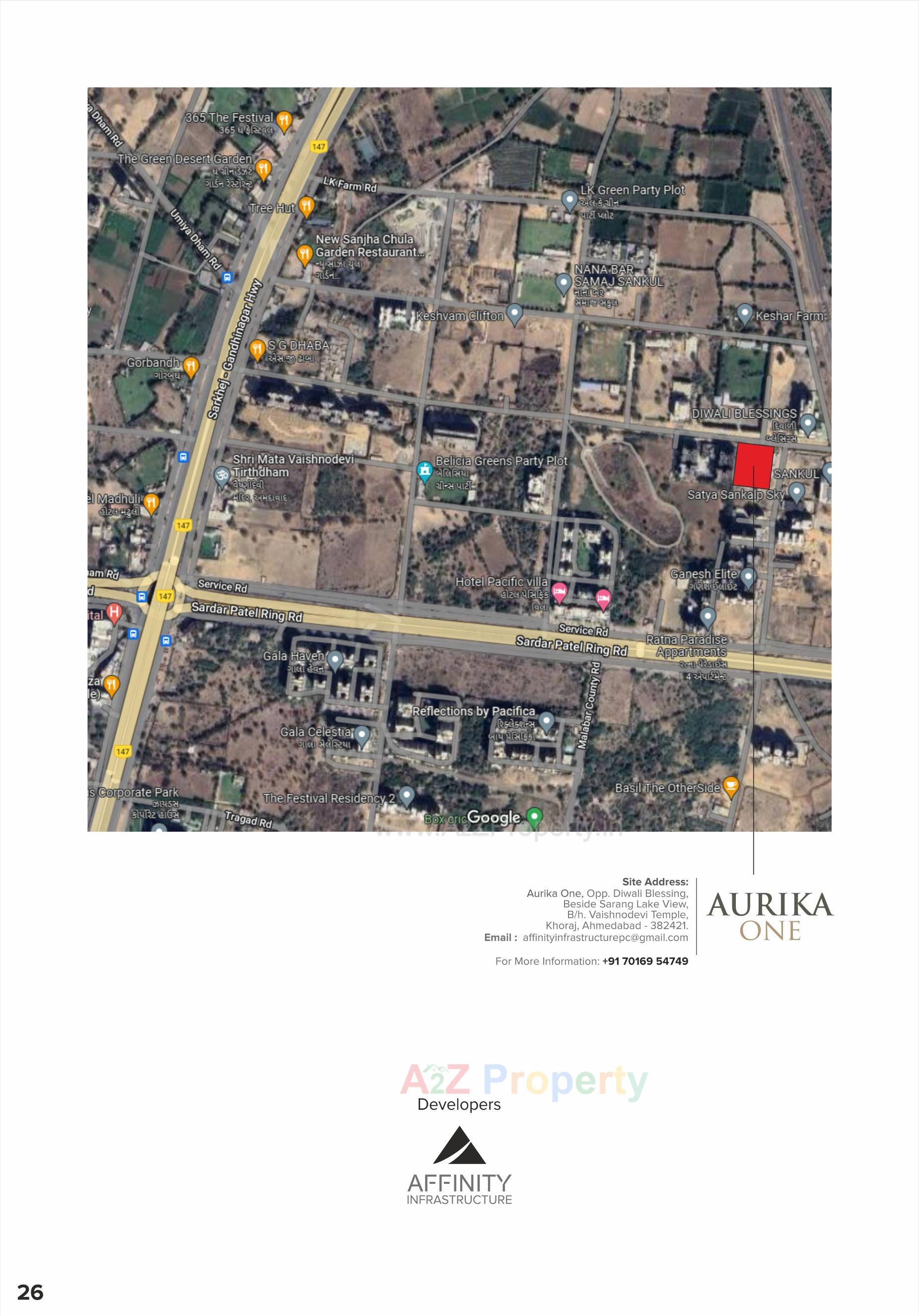 of real estate project Aurika One located at Khoraj, Gandhinagar, Gujarat
