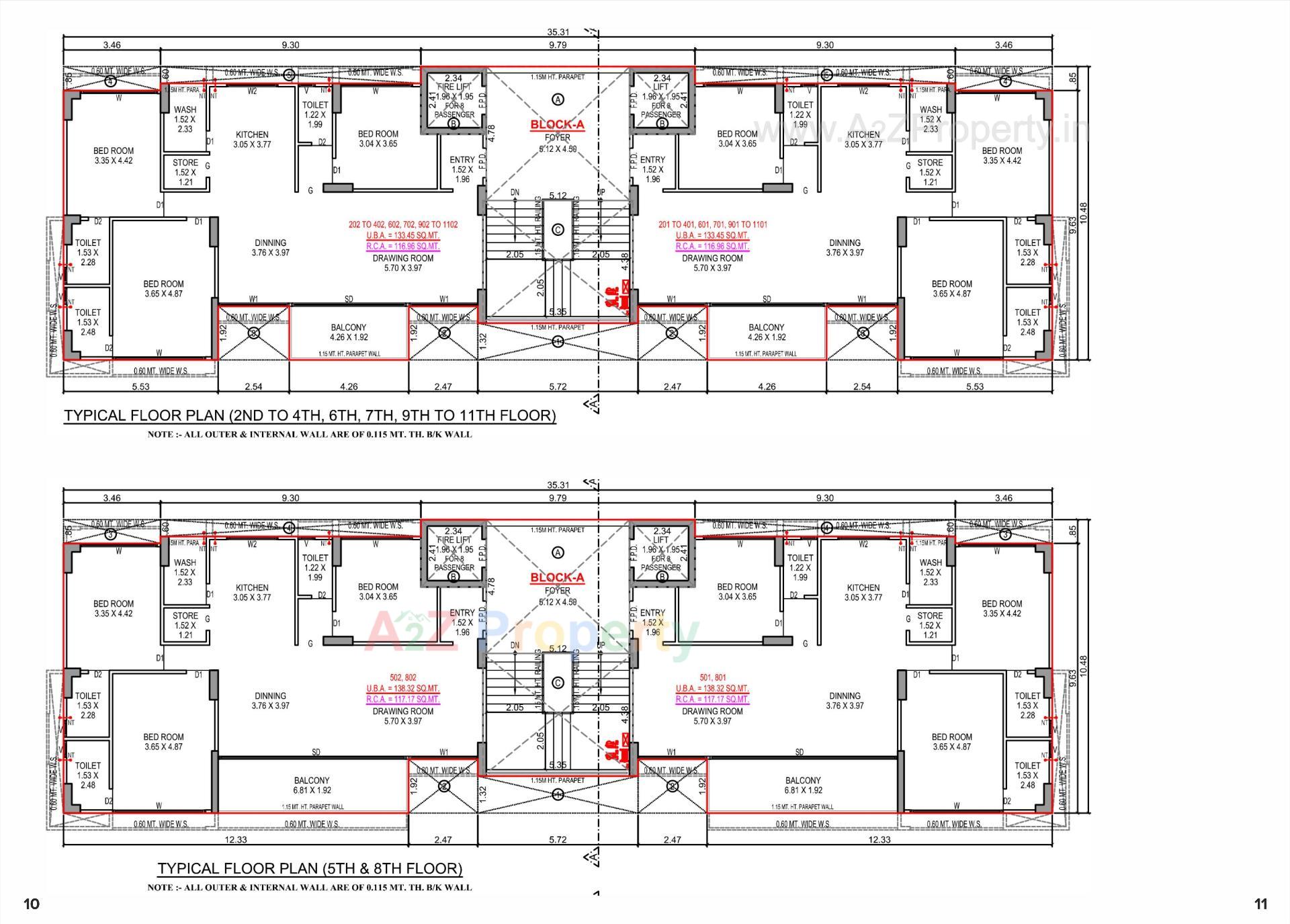 Layout of real estate project Aurika One located at Khoraj, Gandhinagar, Gujarat