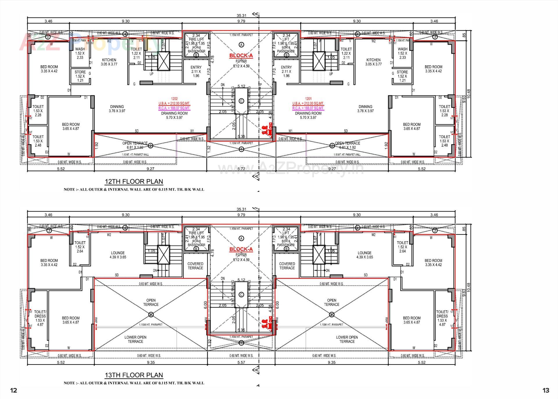 Layout of real estate project Aurika One located at Khoraj, Gandhinagar, Gujarat