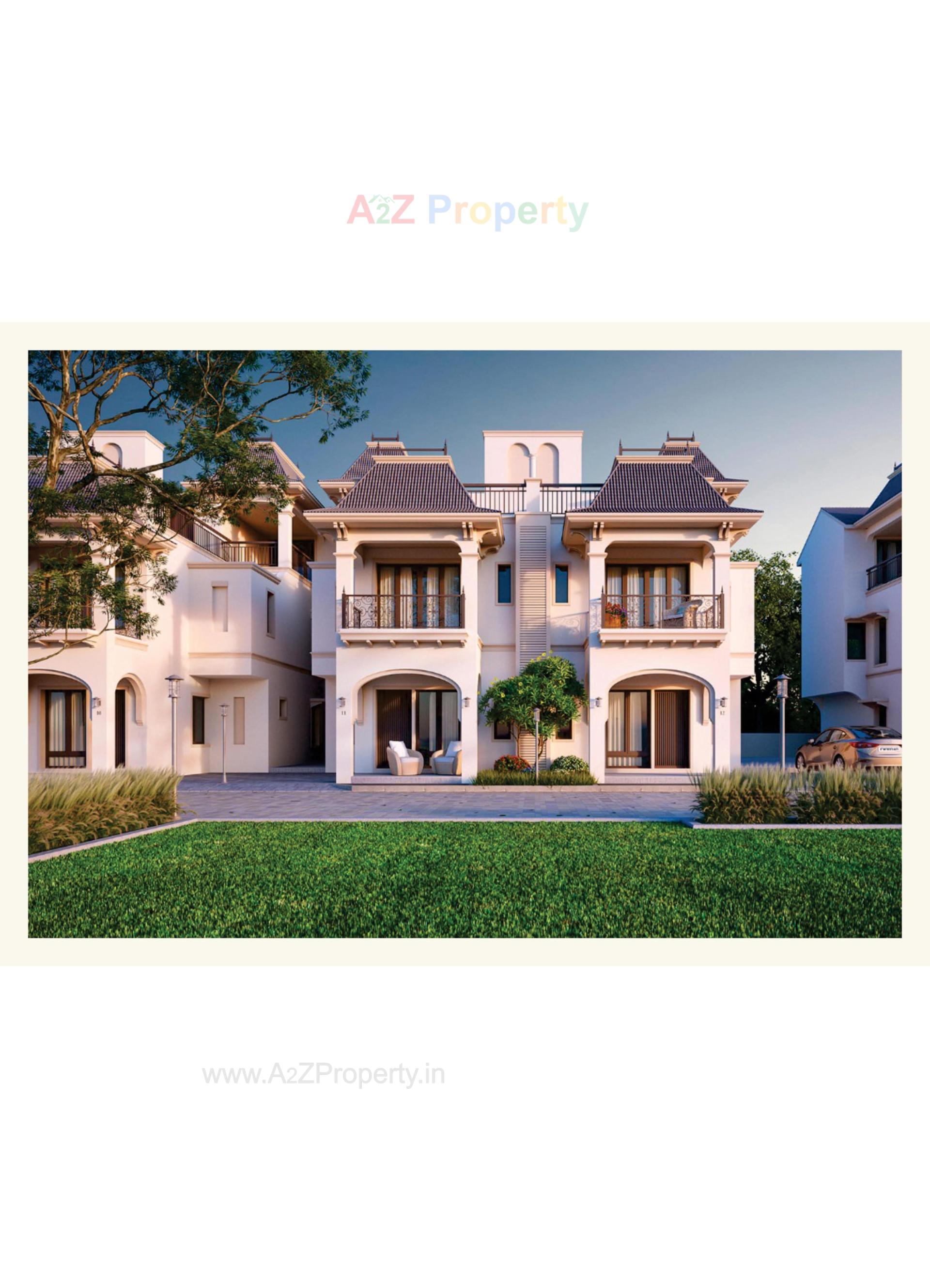 3D Elevation of real estate project Aurum Valley located at Adalaj, Gandhinagar, Gujarat