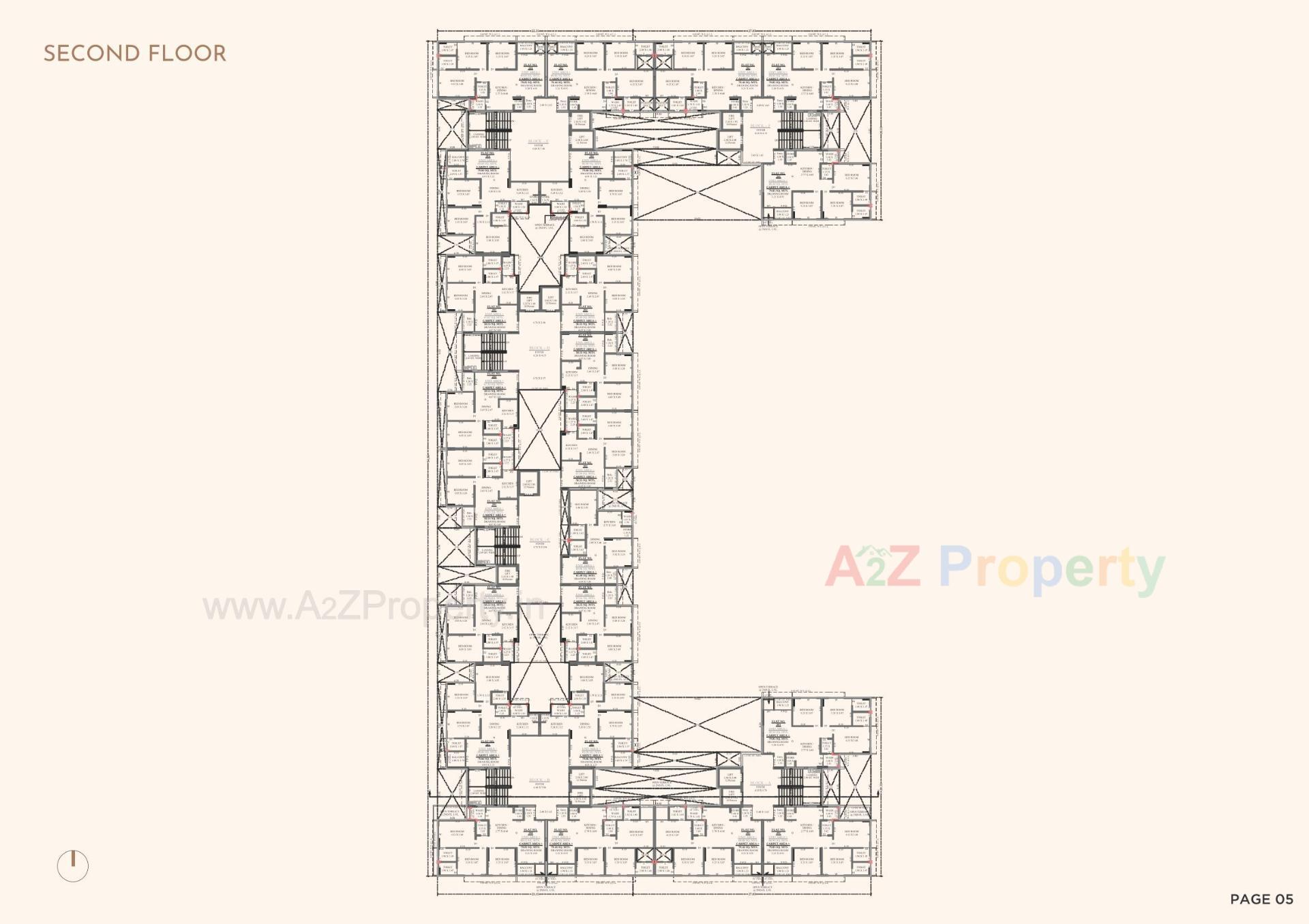 Layout of real estate project Avirat Giriraj located at Zundal, Gandhinagar, Gujarat