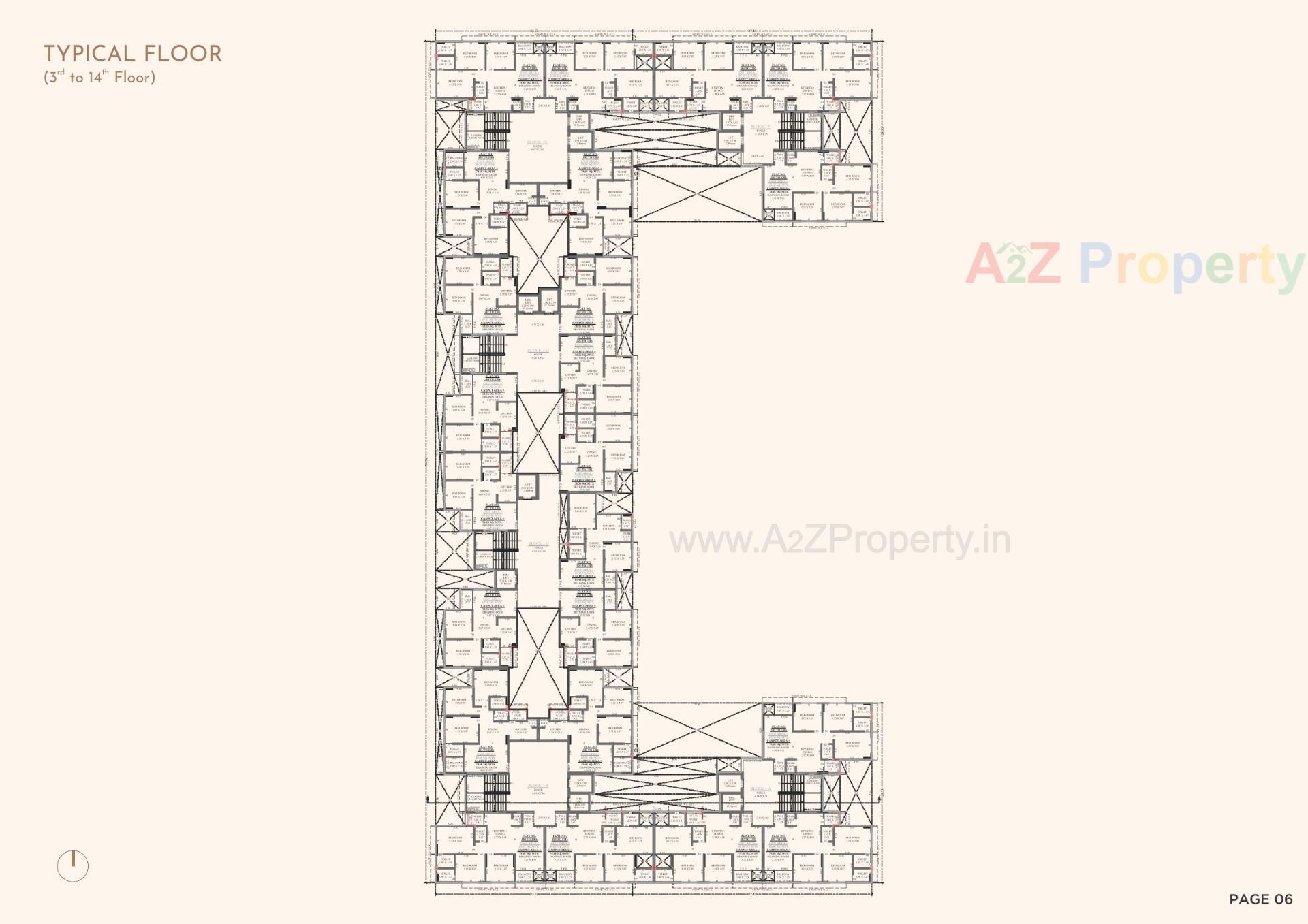 Layout of real estate project Avirat Giriraj located at Zundal, Gandhinagar, Gujarat