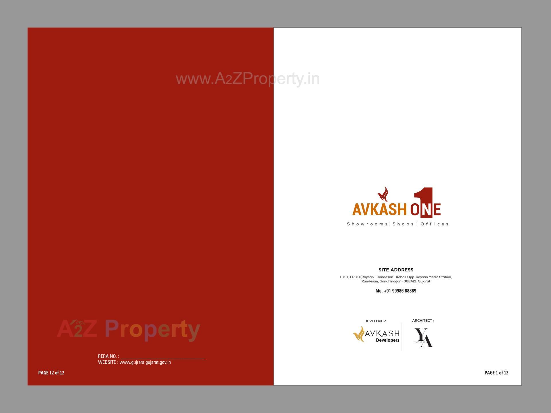  of real estate project Avkash One located at Randesan, Gandhinagar, Gujarat