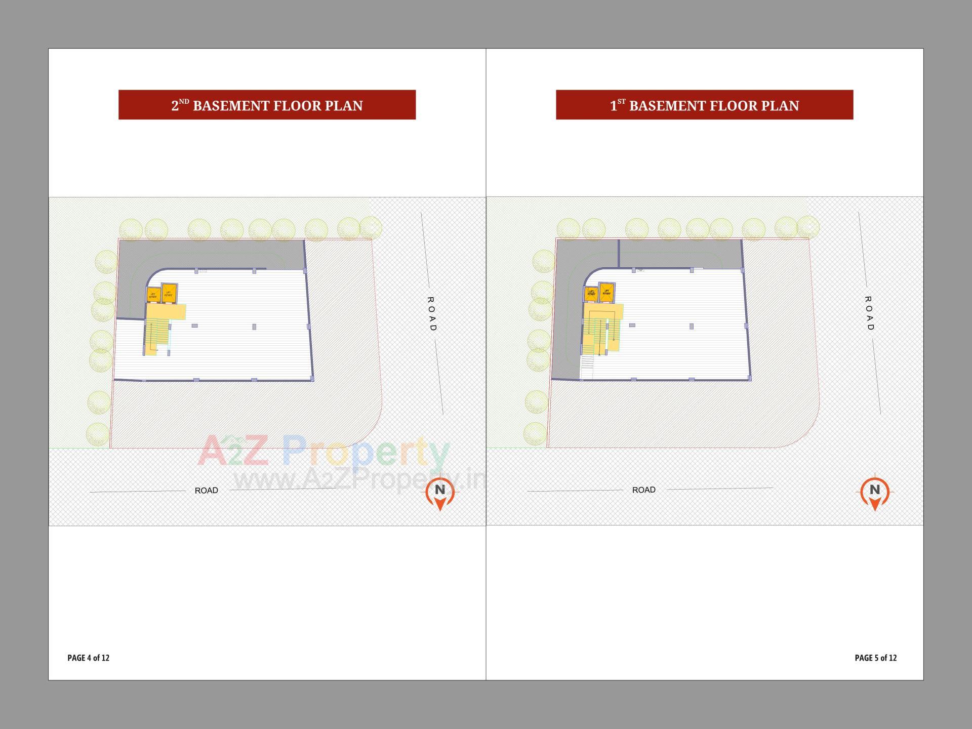 Layout of real estate project Avkash One located at Randesan, Gandhinagar, Gujarat