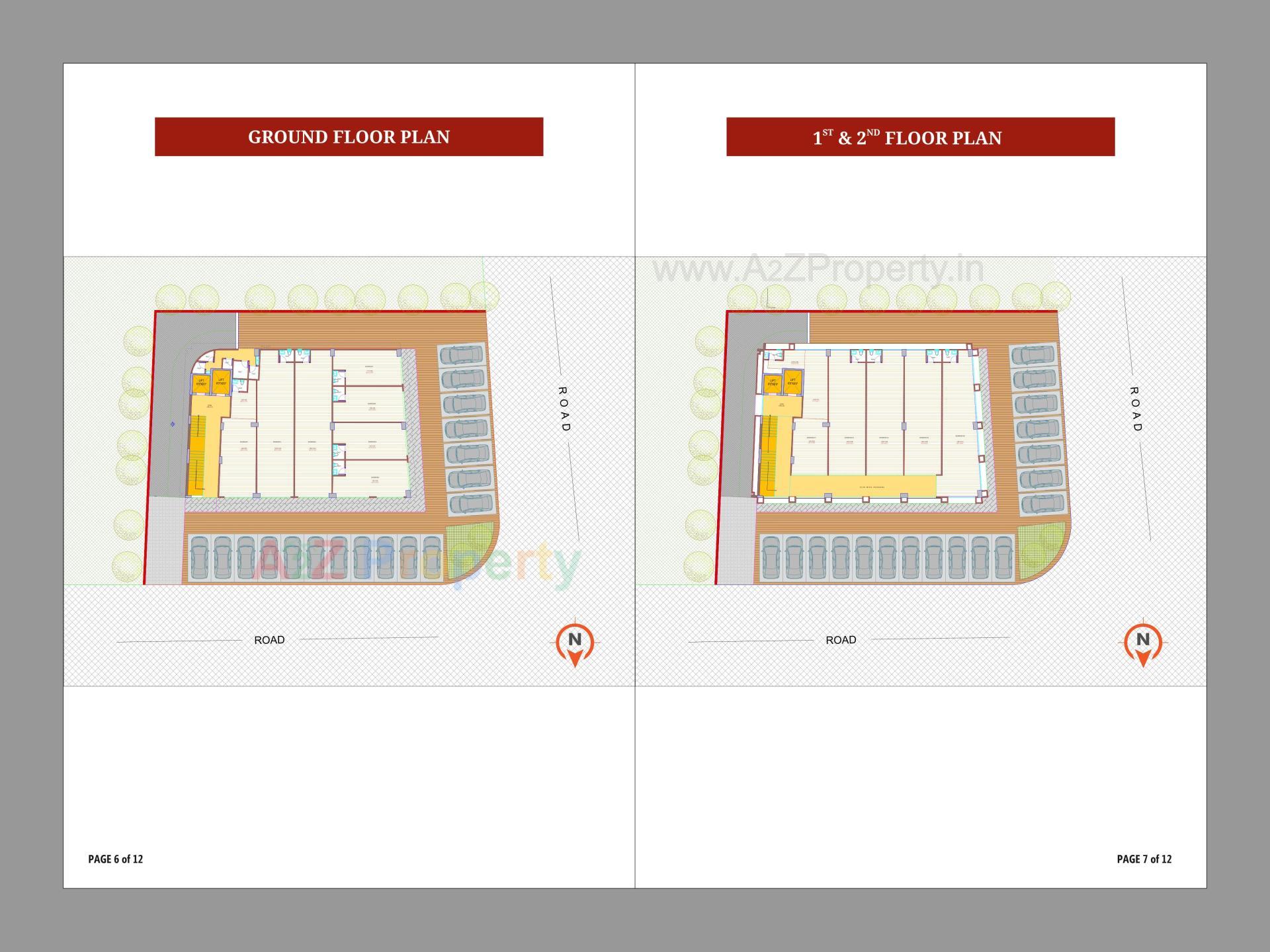 Layout of real estate project Avkash One located at Randesan, Gandhinagar, Gujarat