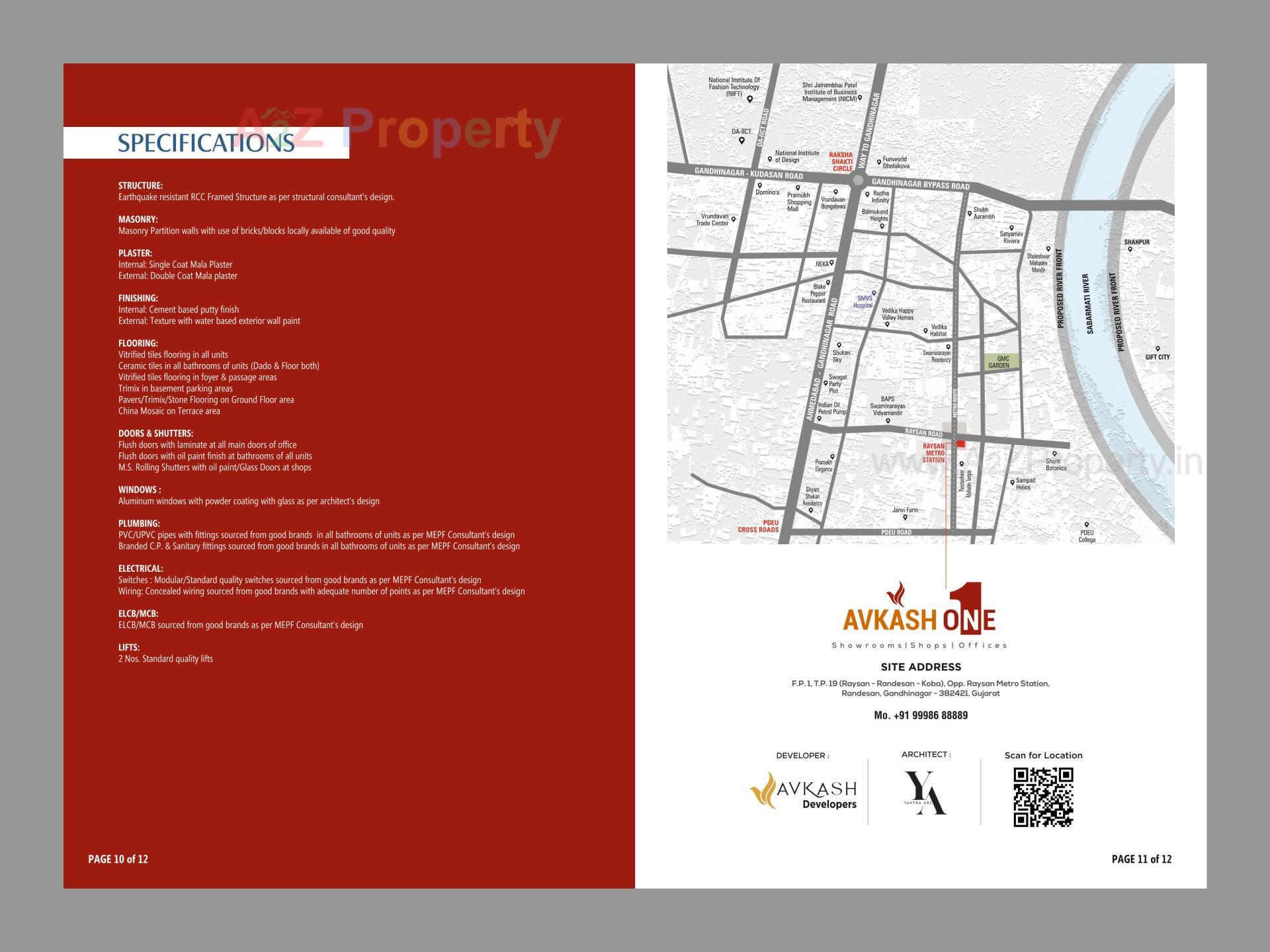  of real estate project Avkash One located at Randesan, Gandhinagar, Gujarat