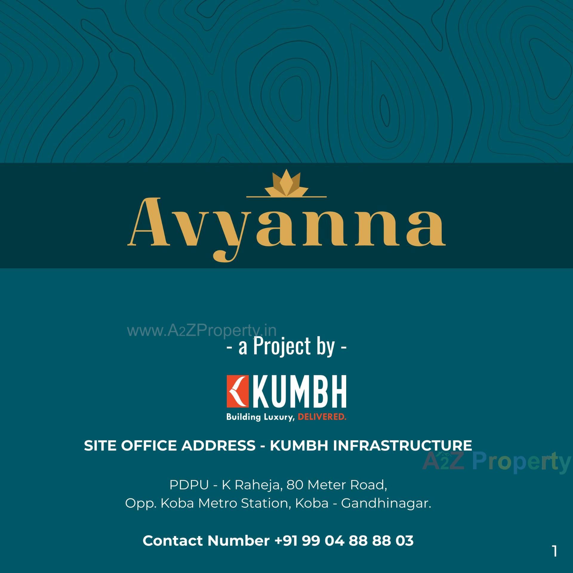  of real estate project Avyanna located at Koba, Gandhinagar, Gujarat