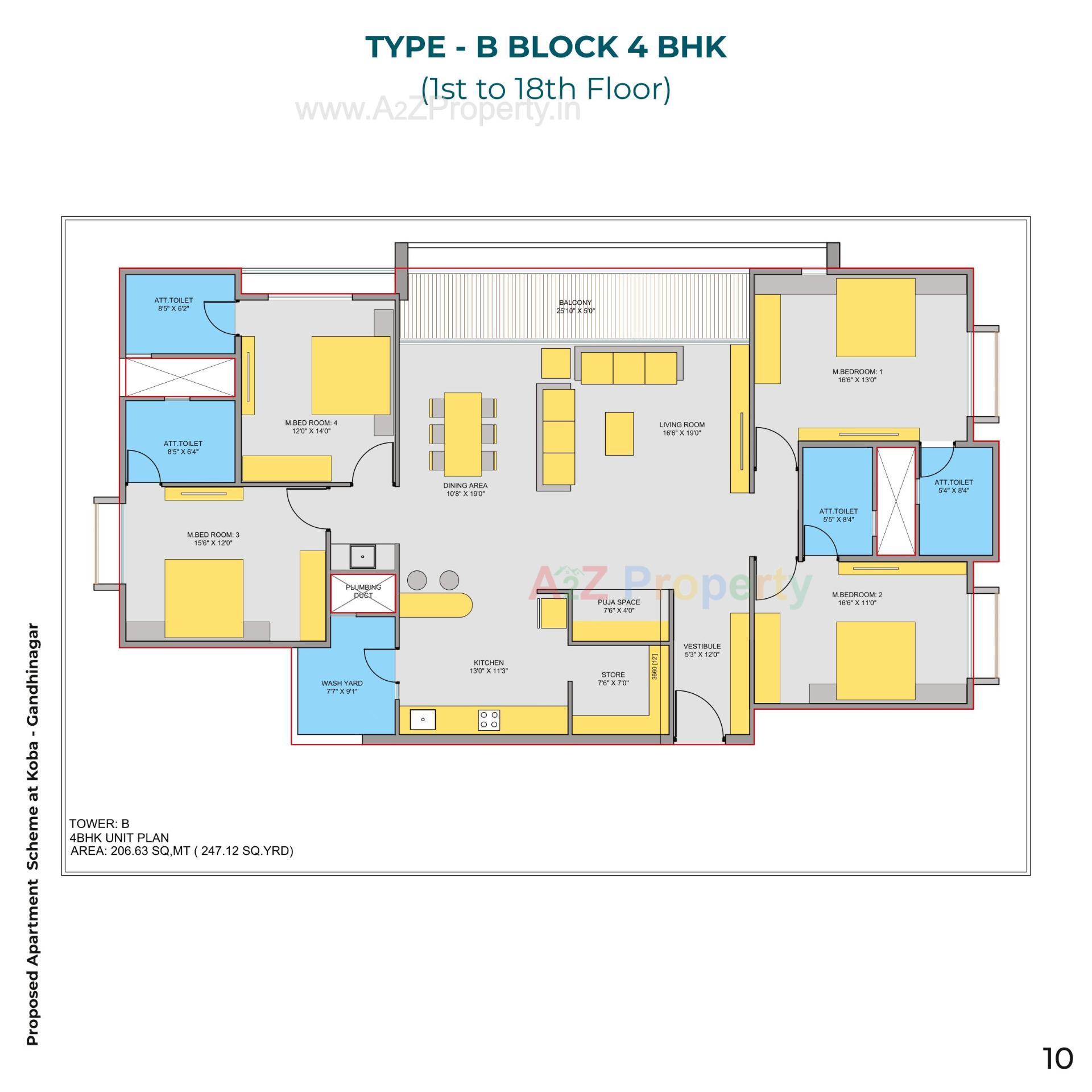 Layout of real estate project Avyanna located at Koba, Gandhinagar, Gujarat