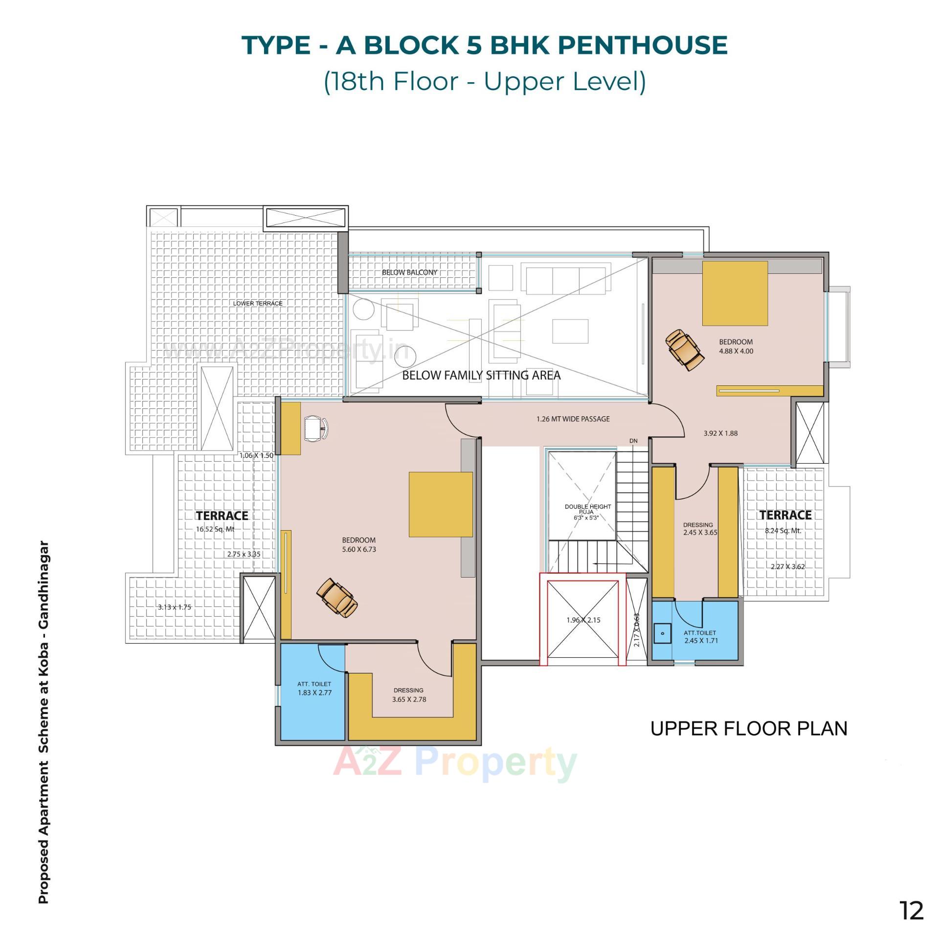 Layout of real estate project Avyanna located at Koba, Gandhinagar, Gujarat