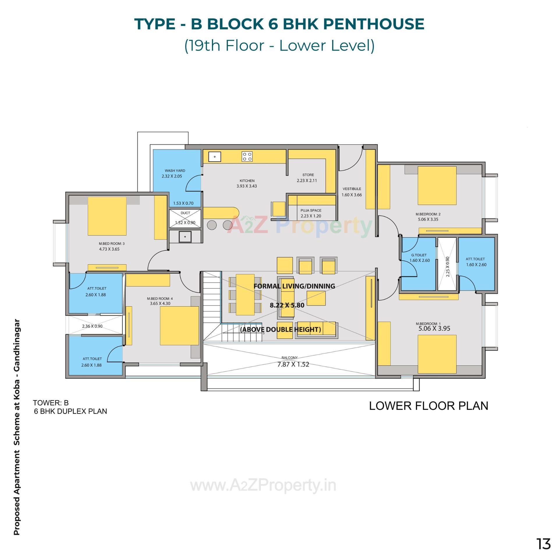 Layout of real estate project Avyanna located at Koba, Gandhinagar, Gujarat