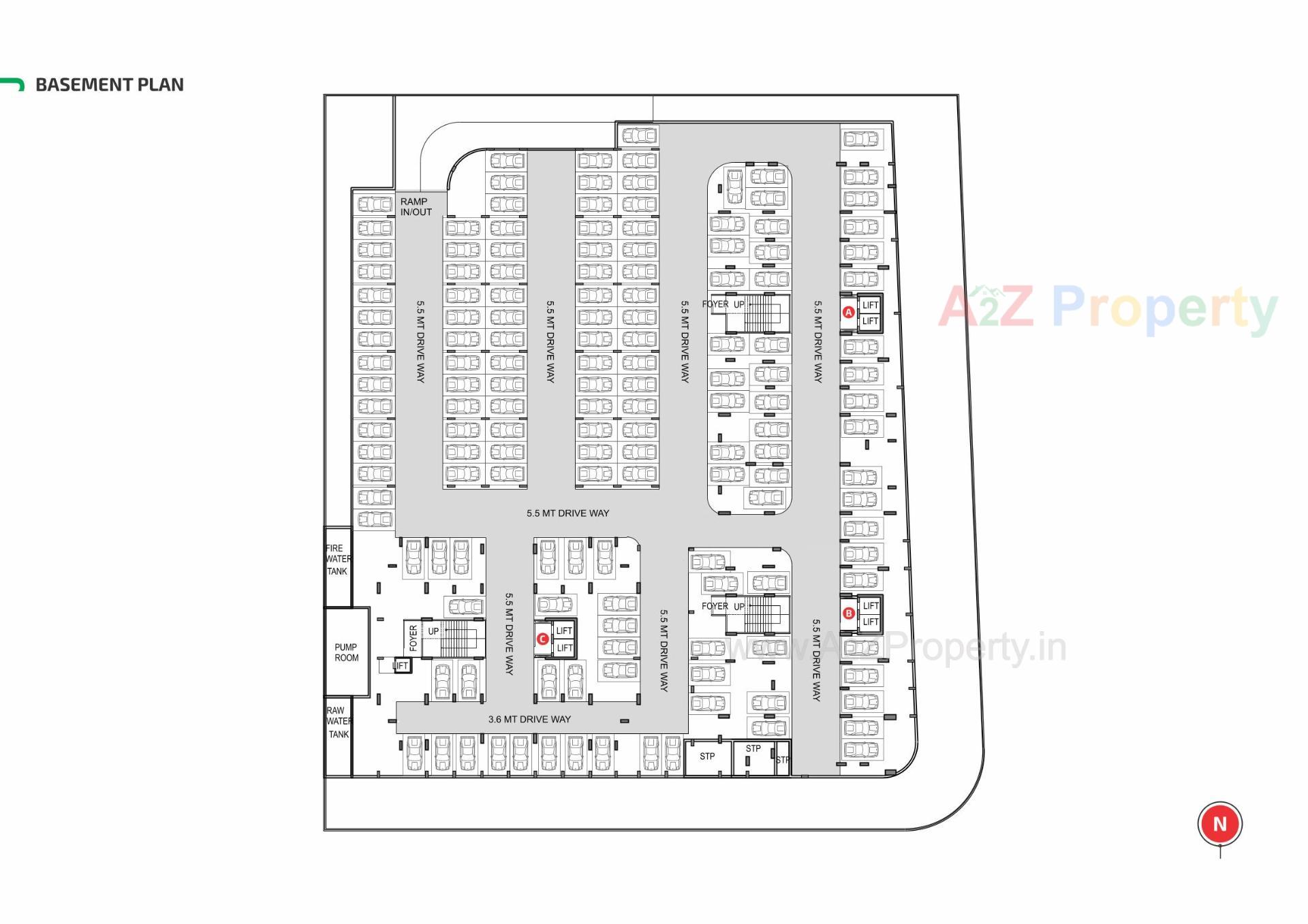 Layout of real estate project Ayunam Greens located at Kudasan, Gandhinagar, Gujarat