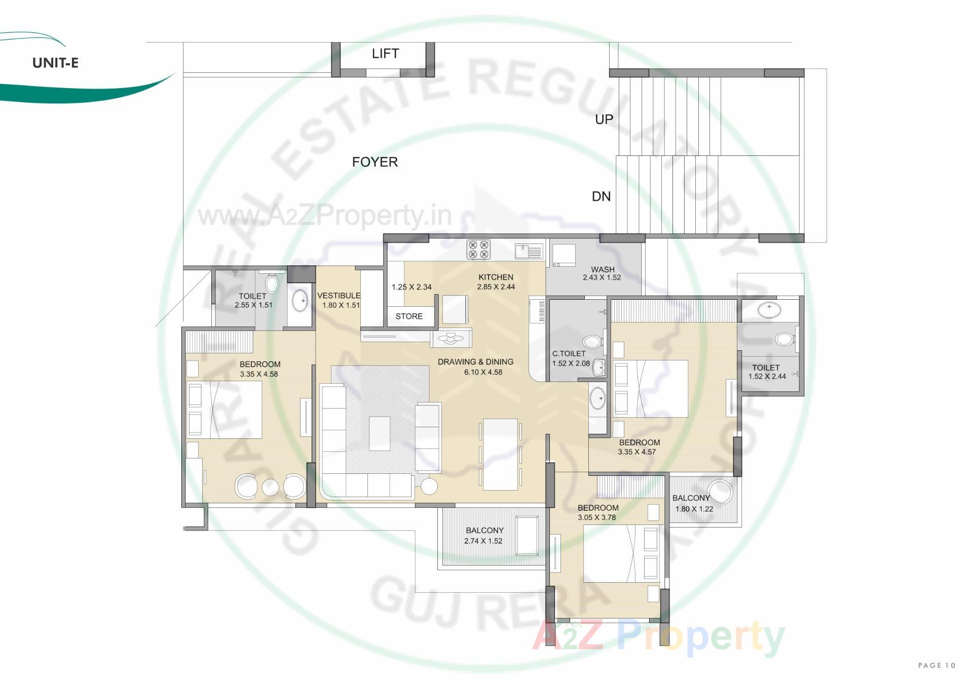Layout of real estate project Ayunam Sarita located at Randesan, Gandhinagar, Gujarat
