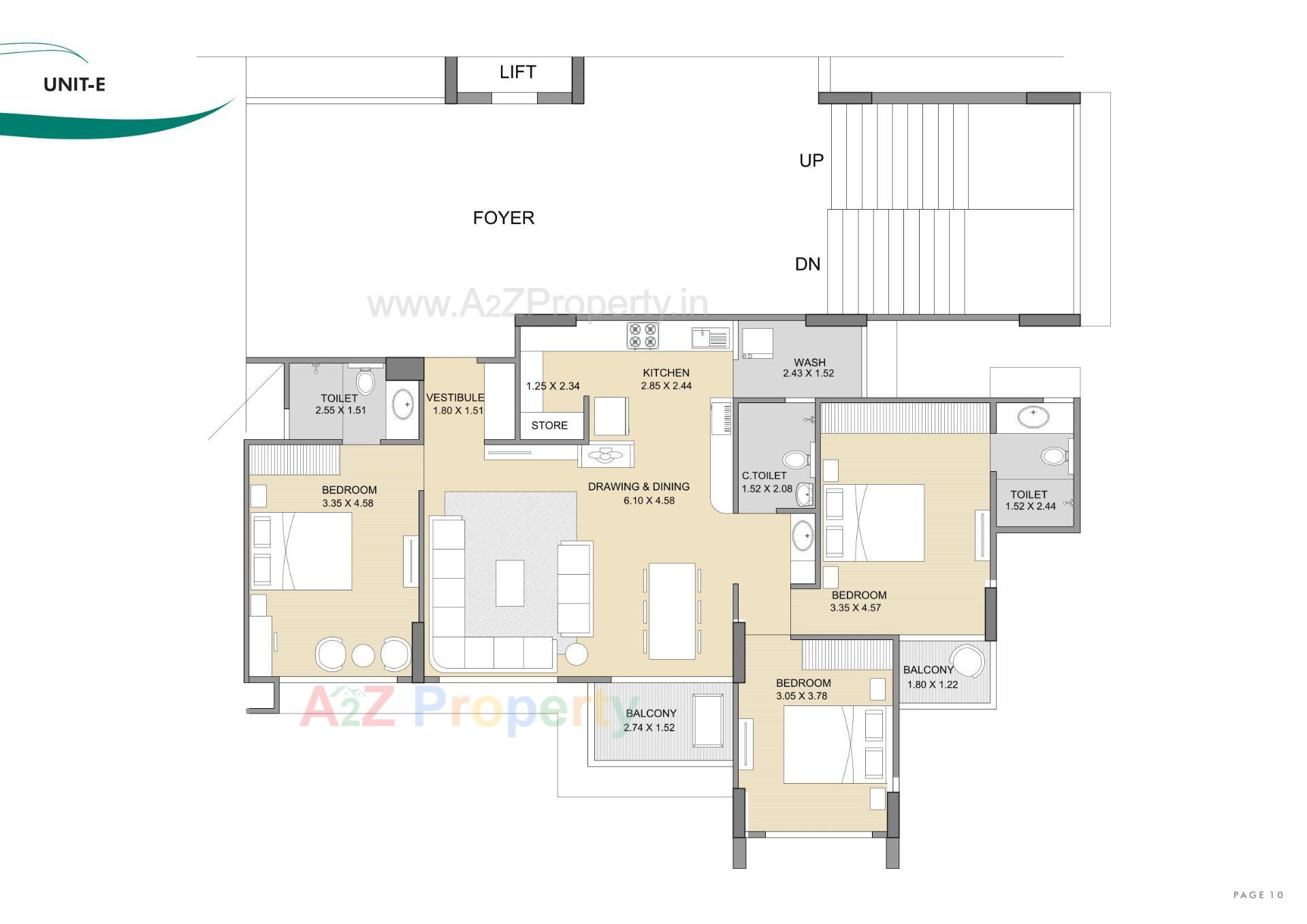 Layout of real estate project Ayunam Sarita located at Randesan, Gandhinagar, Gujarat
