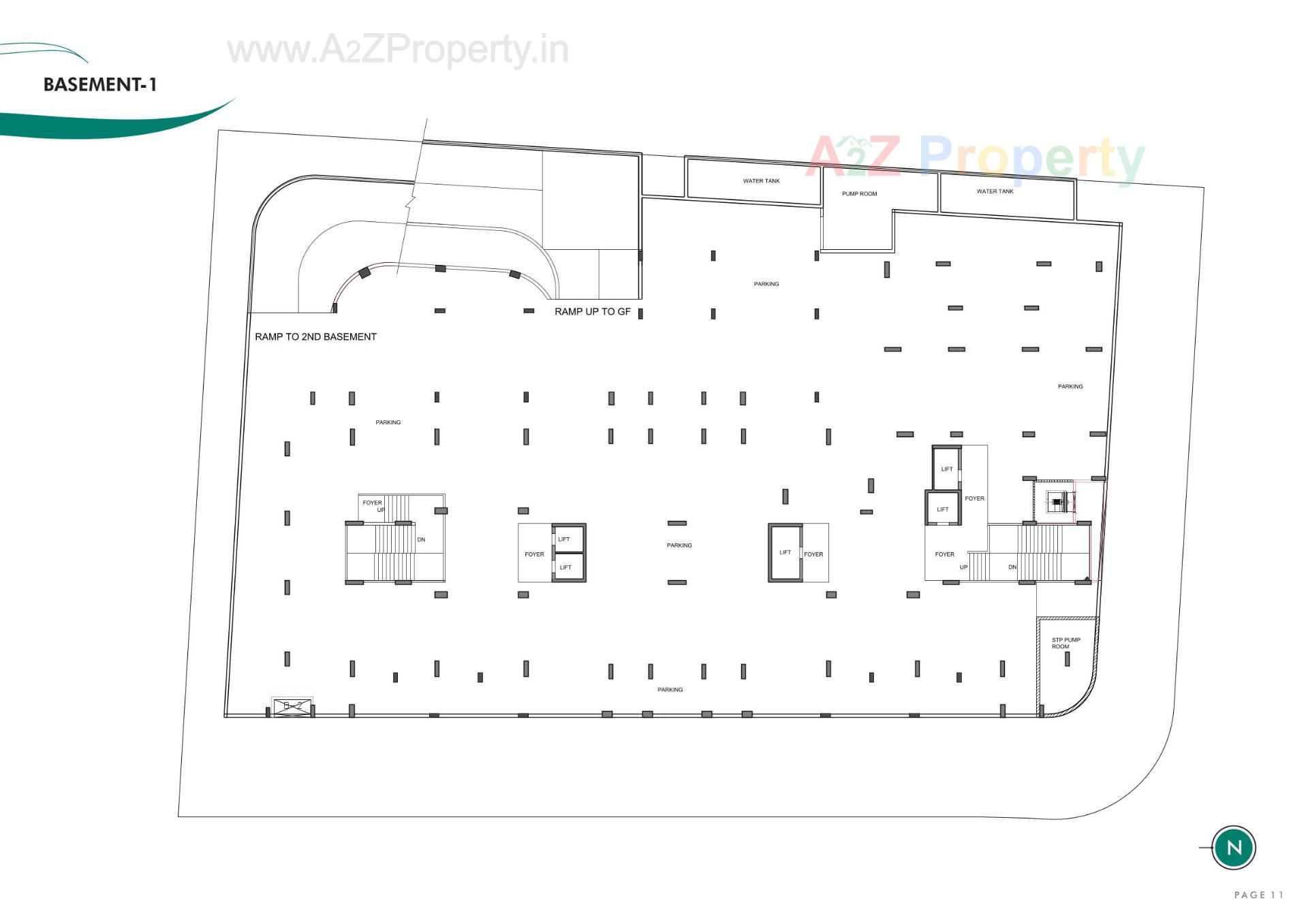 Layout of real estate project Ayunam Sarita located at Randesan, Gandhinagar, Gujarat