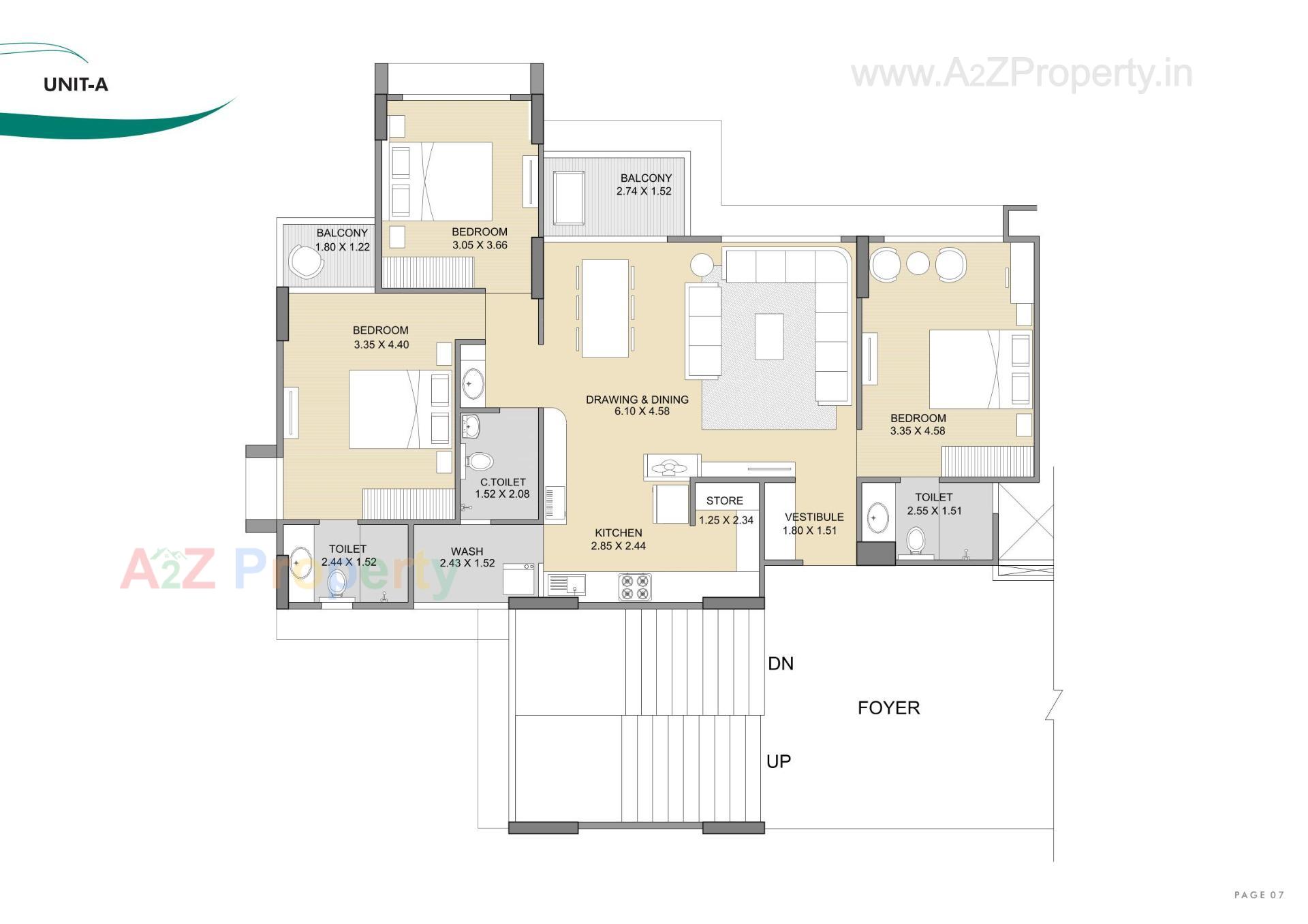 Layout of real estate project Ayunam Sarita located at Randesan, Gandhinagar, Gujarat