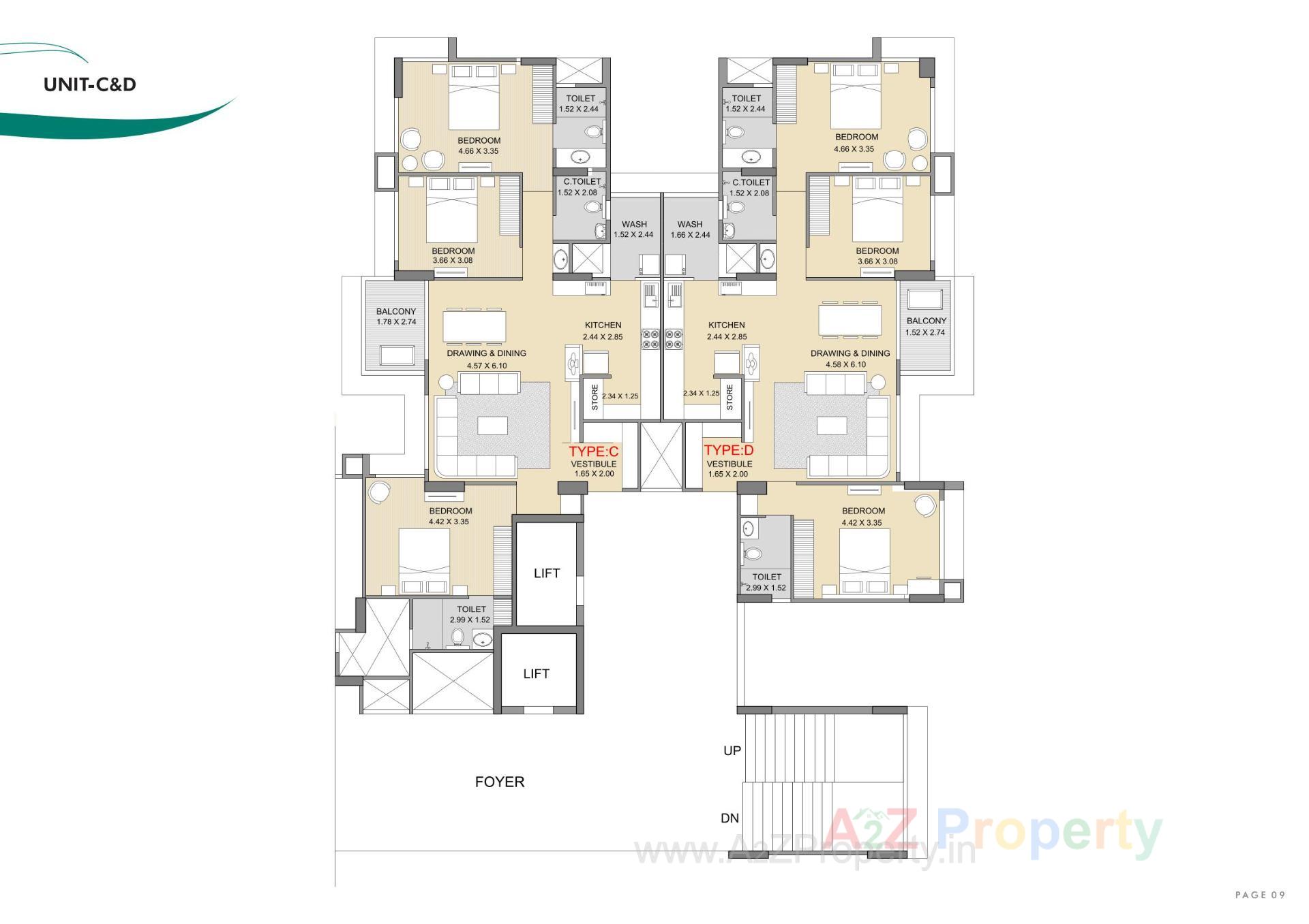 Layout of real estate project Ayunam Sarita located at Randesan, Gandhinagar, Gujarat