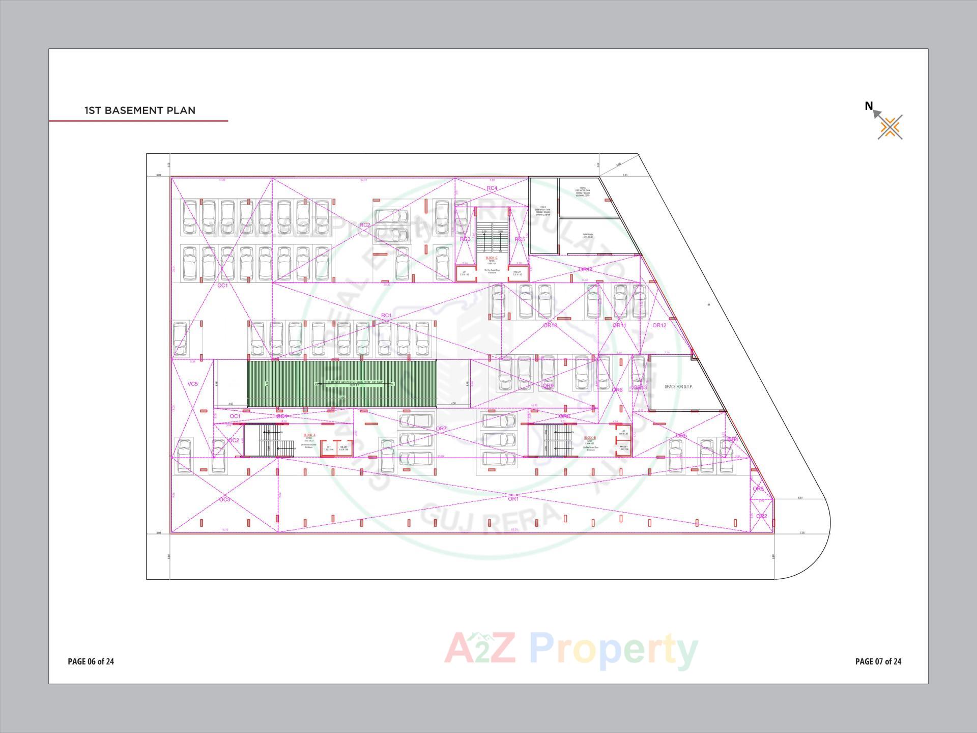 Layout of real estate project Azalea located at Vavol, Gandhinagar, Gujarat