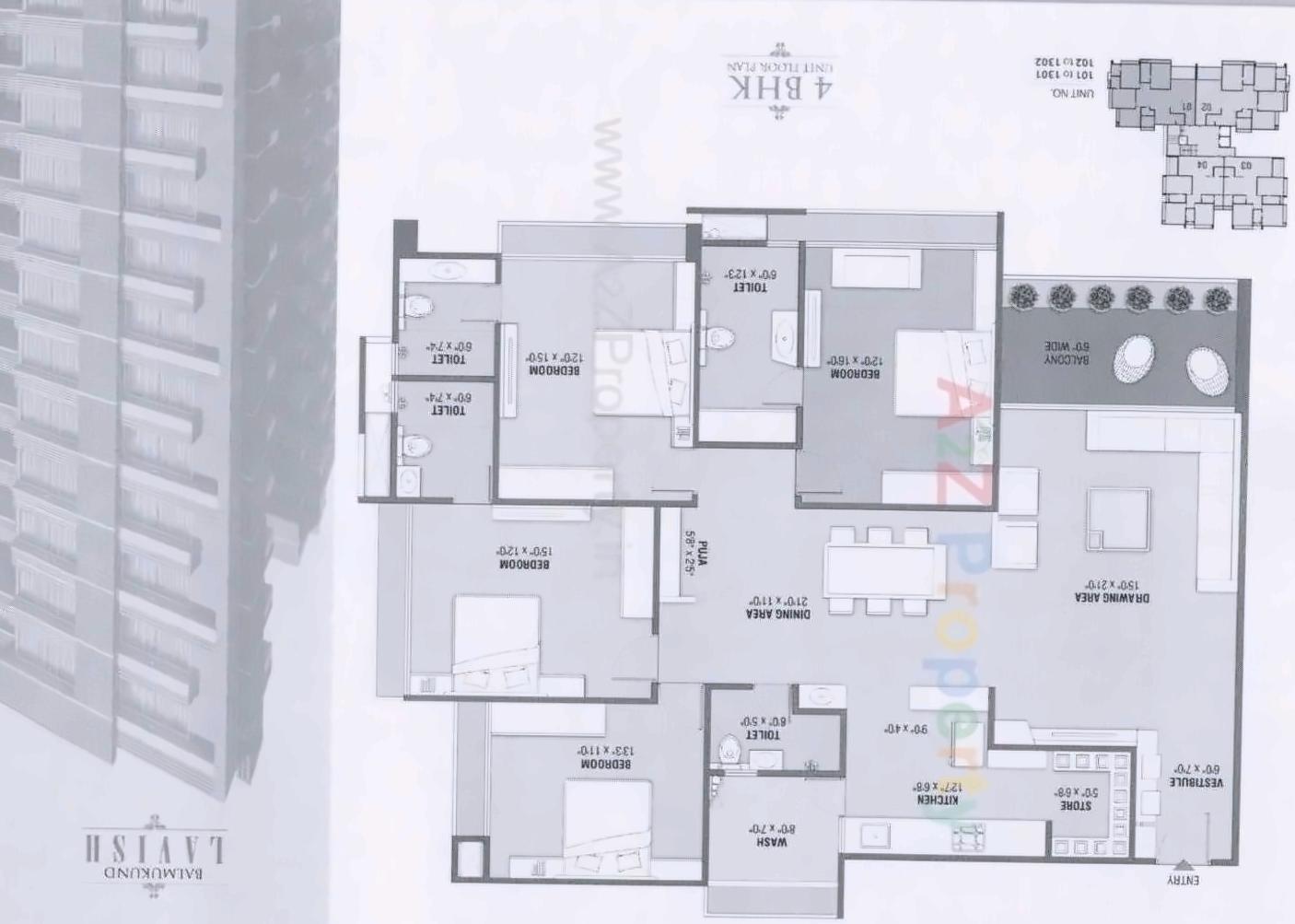 Layout of real estate project Balmukund Lavish located at Kudasan, Gandhinagar, Gujarat