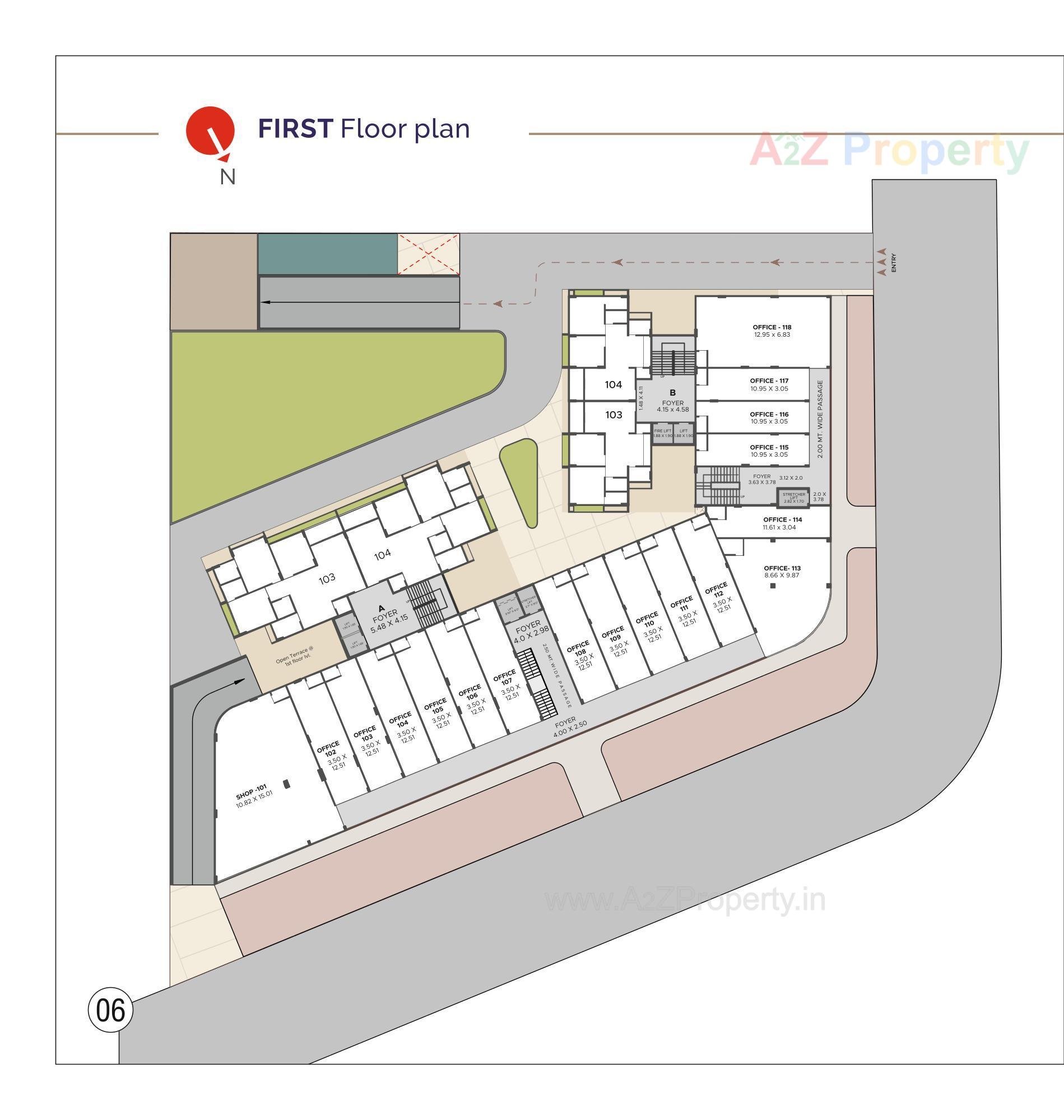 Layout of real estate project Balmukund Pride located at Dahegam, Gandhinagar, Gujarat