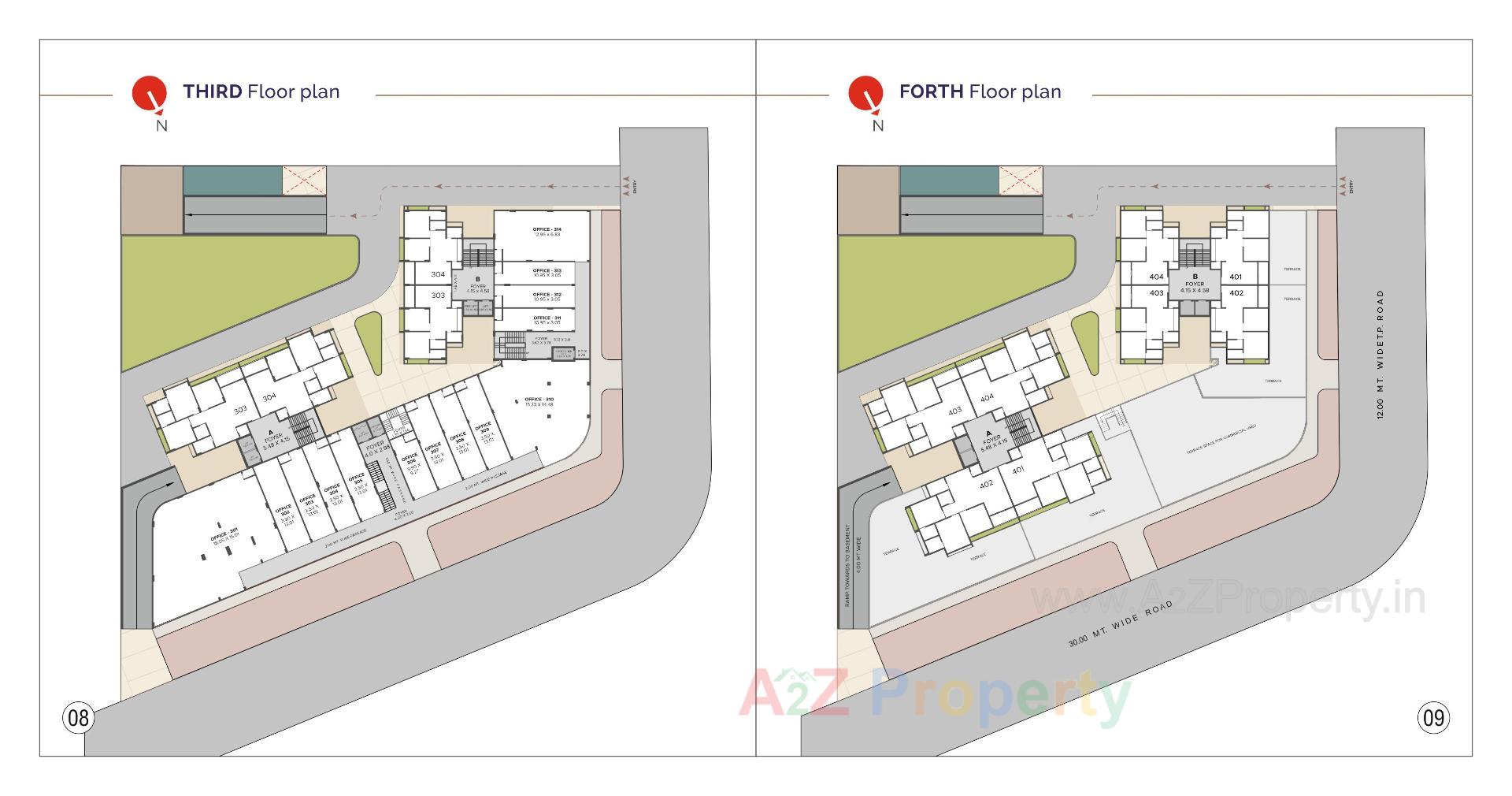 Layout of real estate project Balmukund Pride located at Dahegam, Gandhinagar, Gujarat