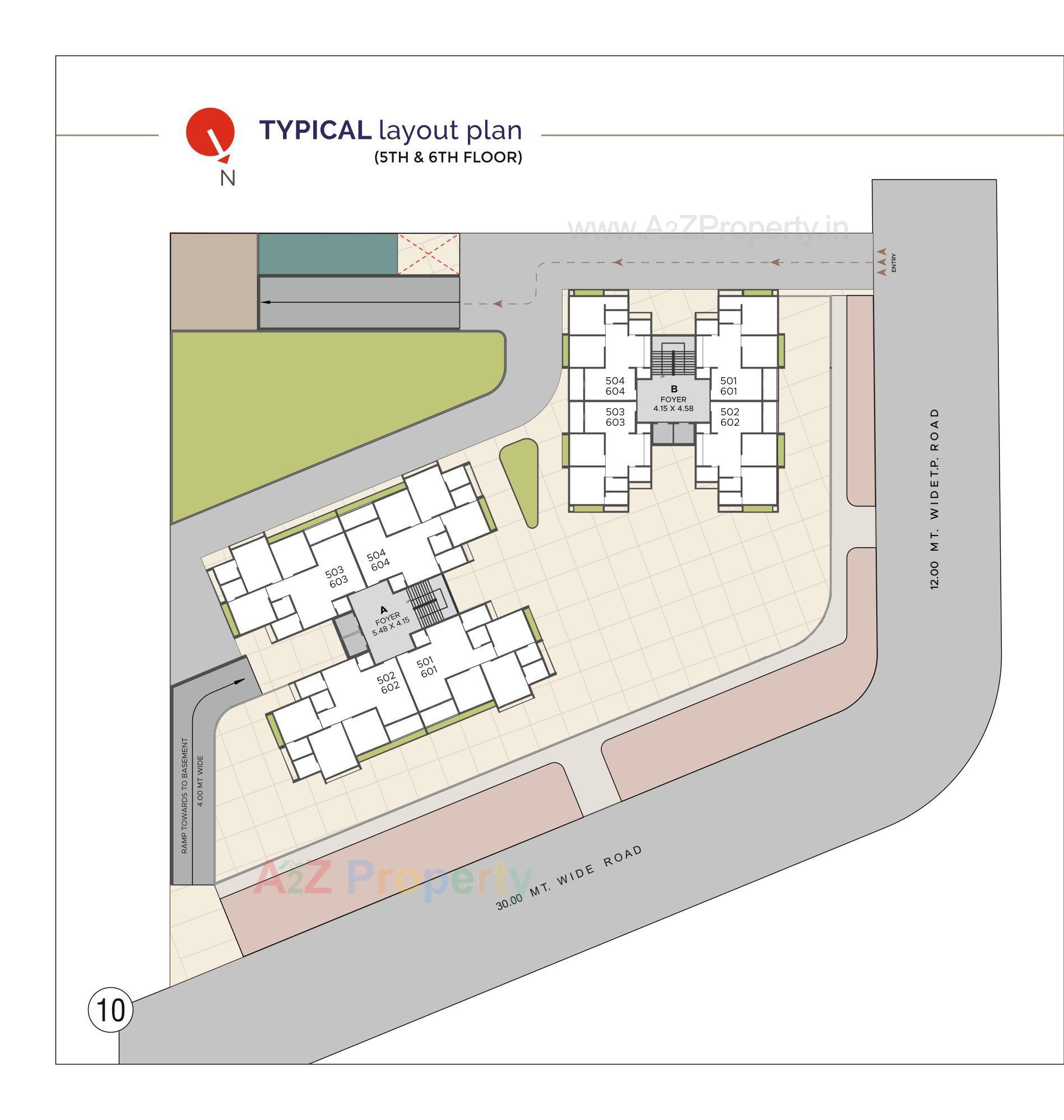 Layout of real estate project Balmukund Pride located at Dahegam, Gandhinagar, Gujarat