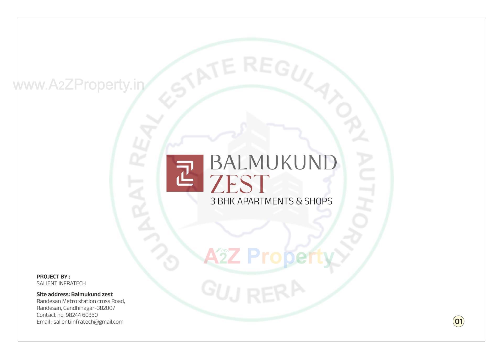  of real estate project Balmukund Zest located at Randesan, Gandhinagar, Gujarat