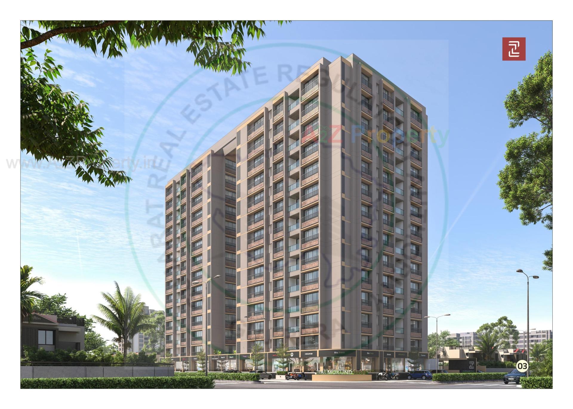 3D Elevation of real estate project Balmukund Zest located at Randesan, Gandhinagar, Gujarat