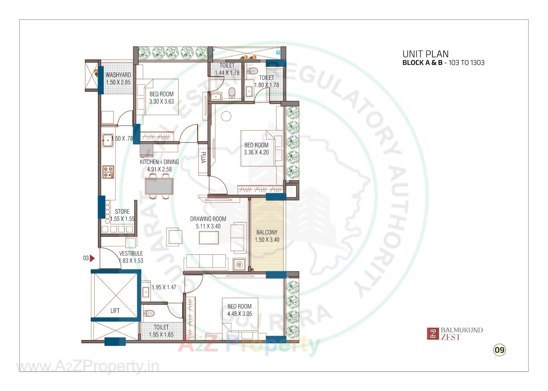 Layout of real estate project Balmukund Zest located at Randesan, Gandhinagar, Gujarat