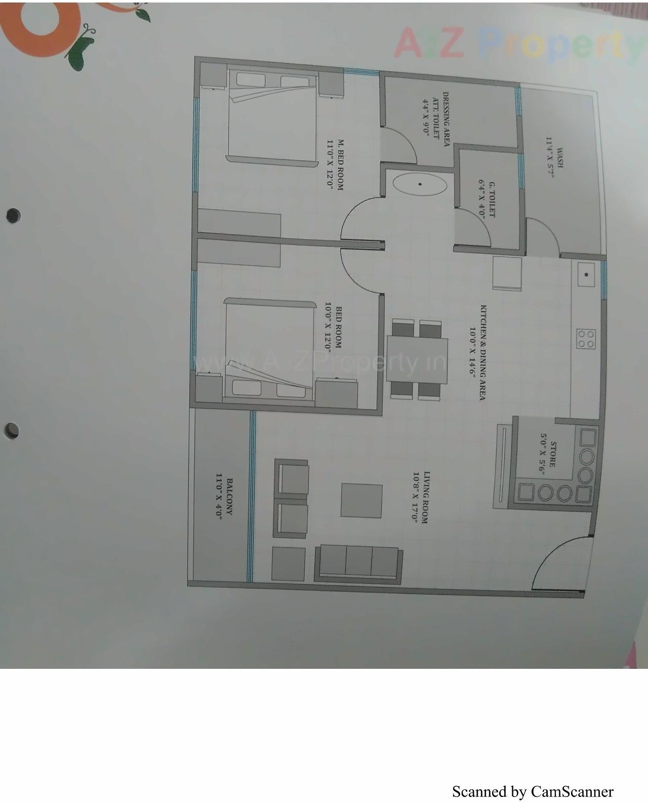 Layout of real estate project Bansari Elegance located at Koba, Gandhinagar, Gujarat