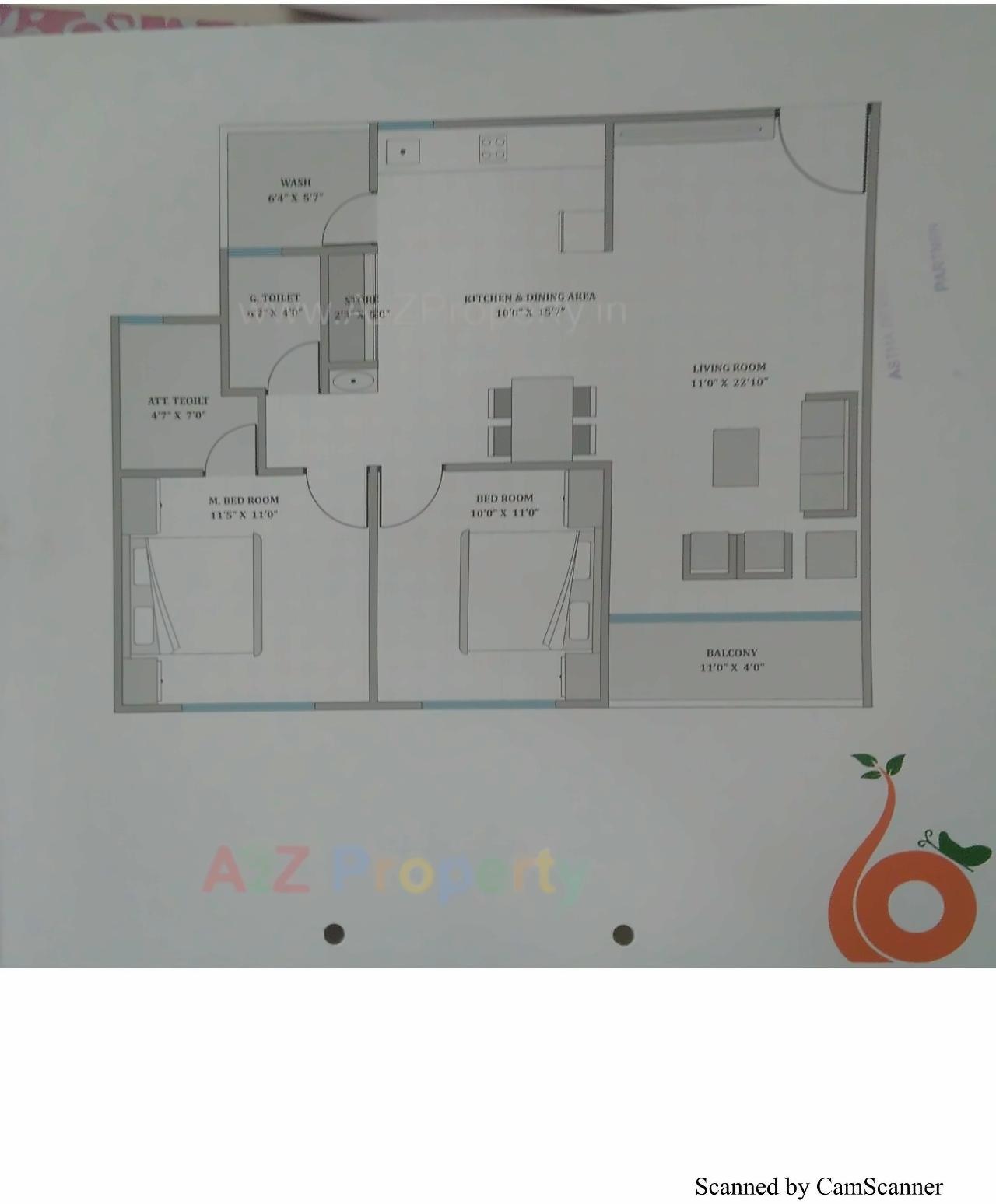 Layout of real estate project Bansari Elegance located at Koba, Gandhinagar, Gujarat
