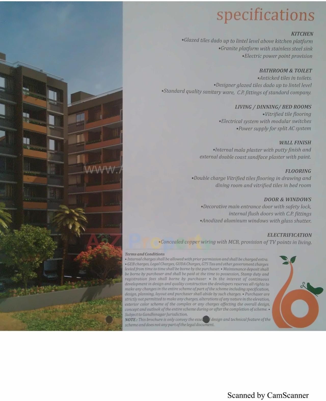  of real estate project Bansari Elegance located at Koba, Gandhinagar, Gujarat