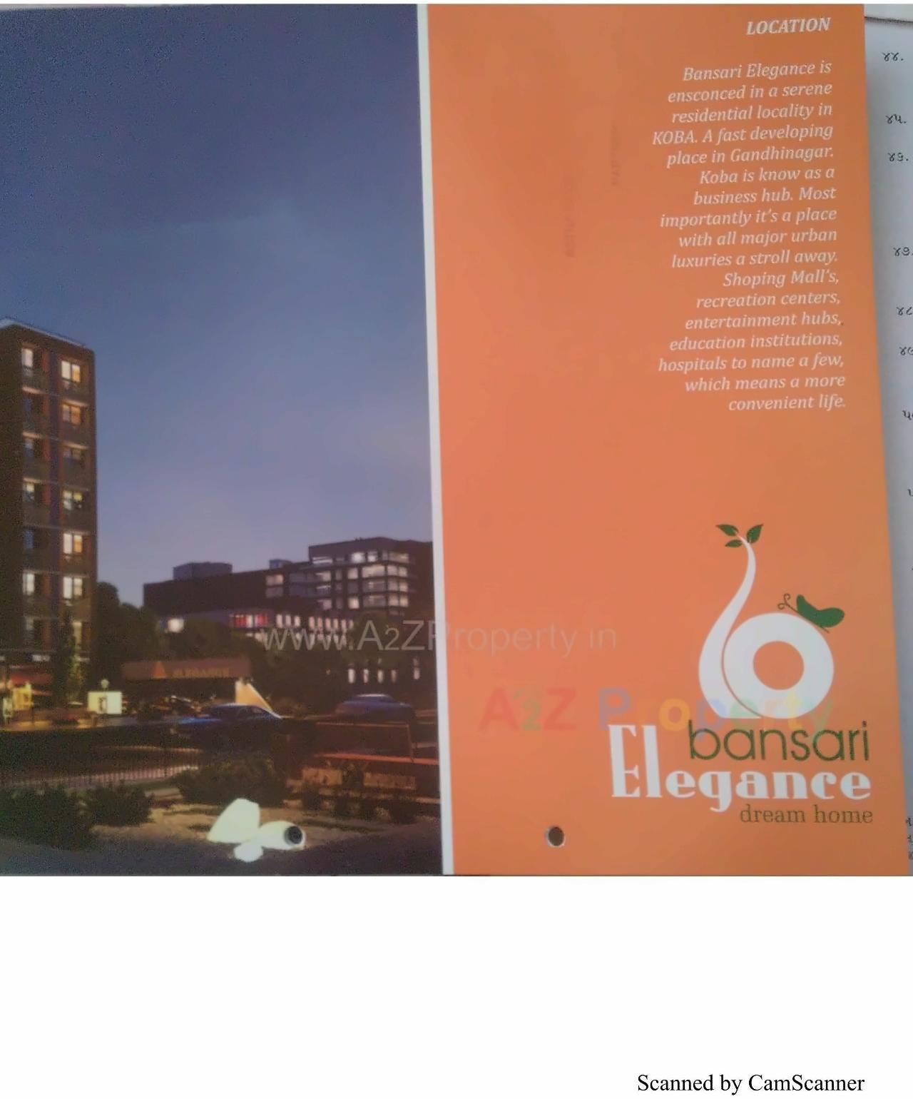  of real estate project Bansari Elegance located at Koba, Gandhinagar, Gujarat