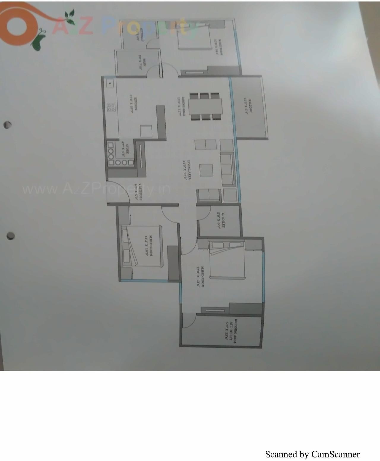 Layout of real estate project Bansari Elegance located at Koba, Gandhinagar, Gujarat