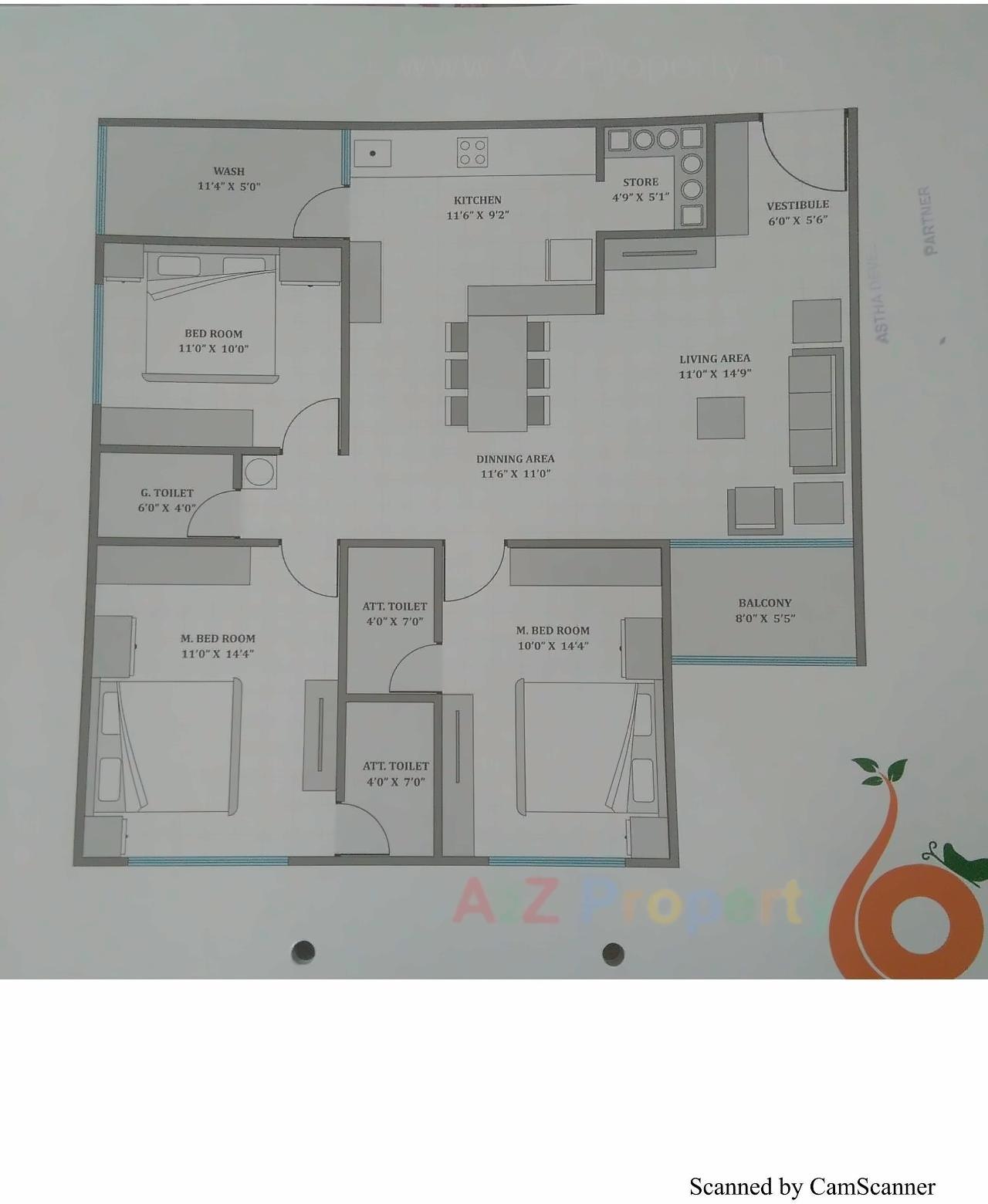 Layout of real estate project Bansari Elegance located at Koba, Gandhinagar, Gujarat