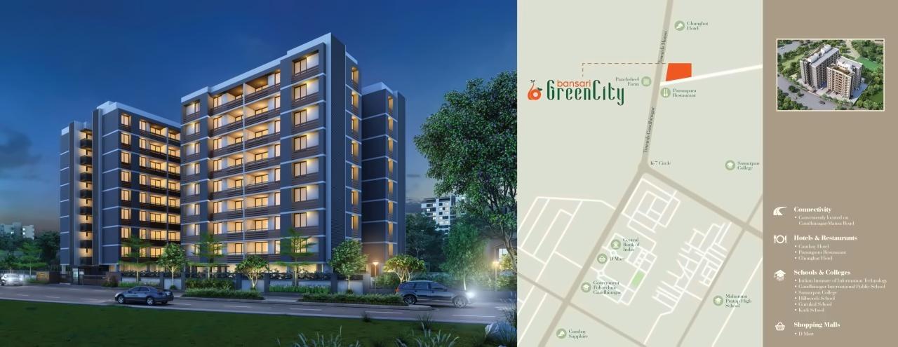  of real estate project Bansari Greencity located at Pethapur, Gandhinagar, Gujarat
