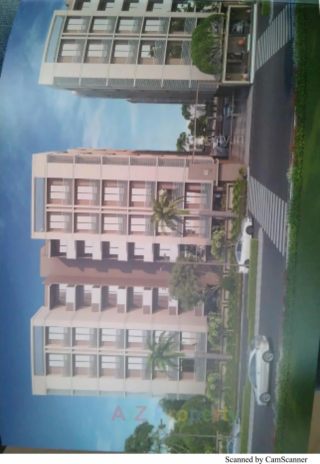 3D Elevation of real estate project Bansari Height located at Nana-chiloda, Gandhinagar, Gujarat