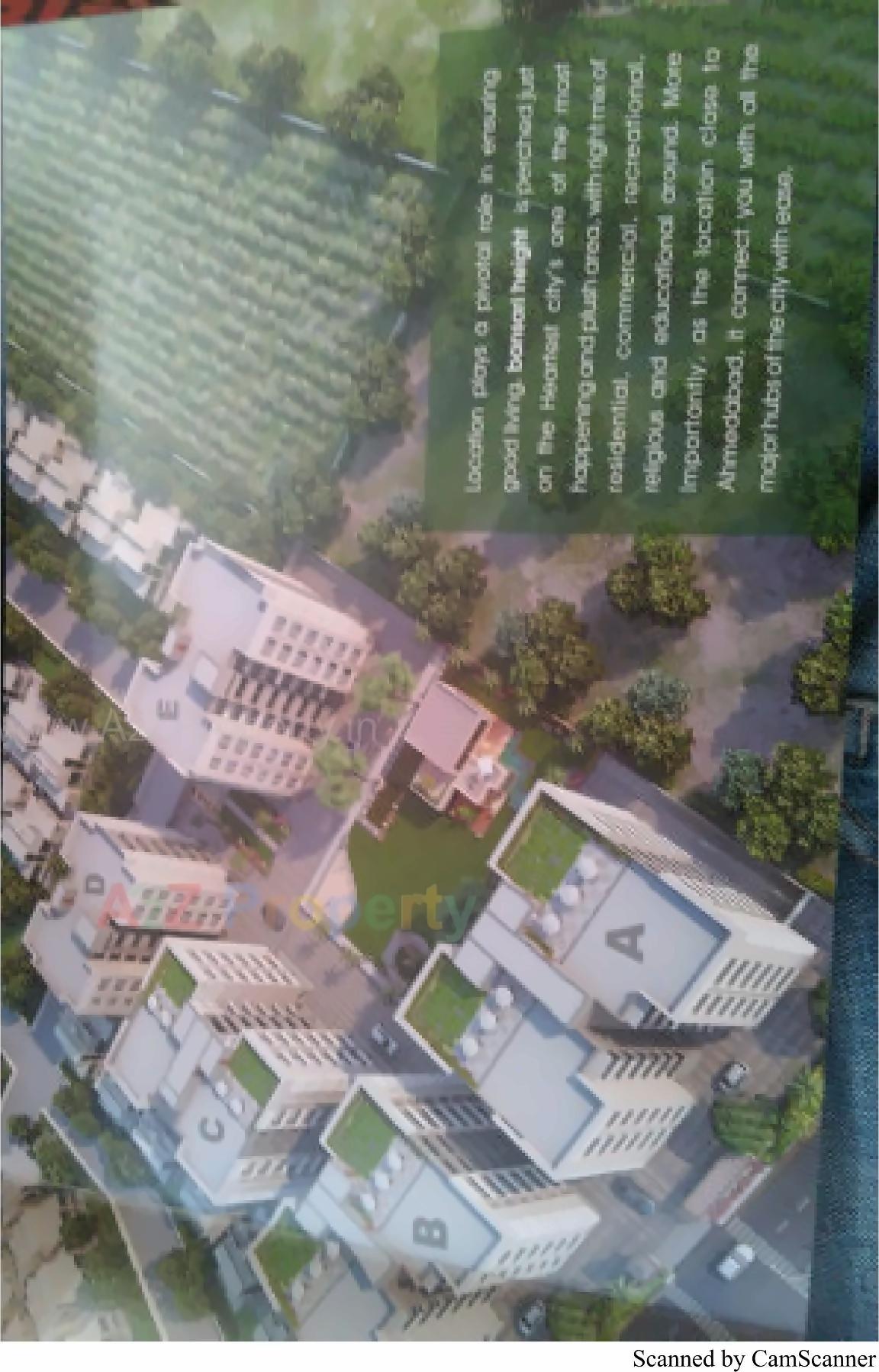 3D Elevation of real estate project Bansari Height located at Nana-chiloda, Gandhinagar, Gujarat