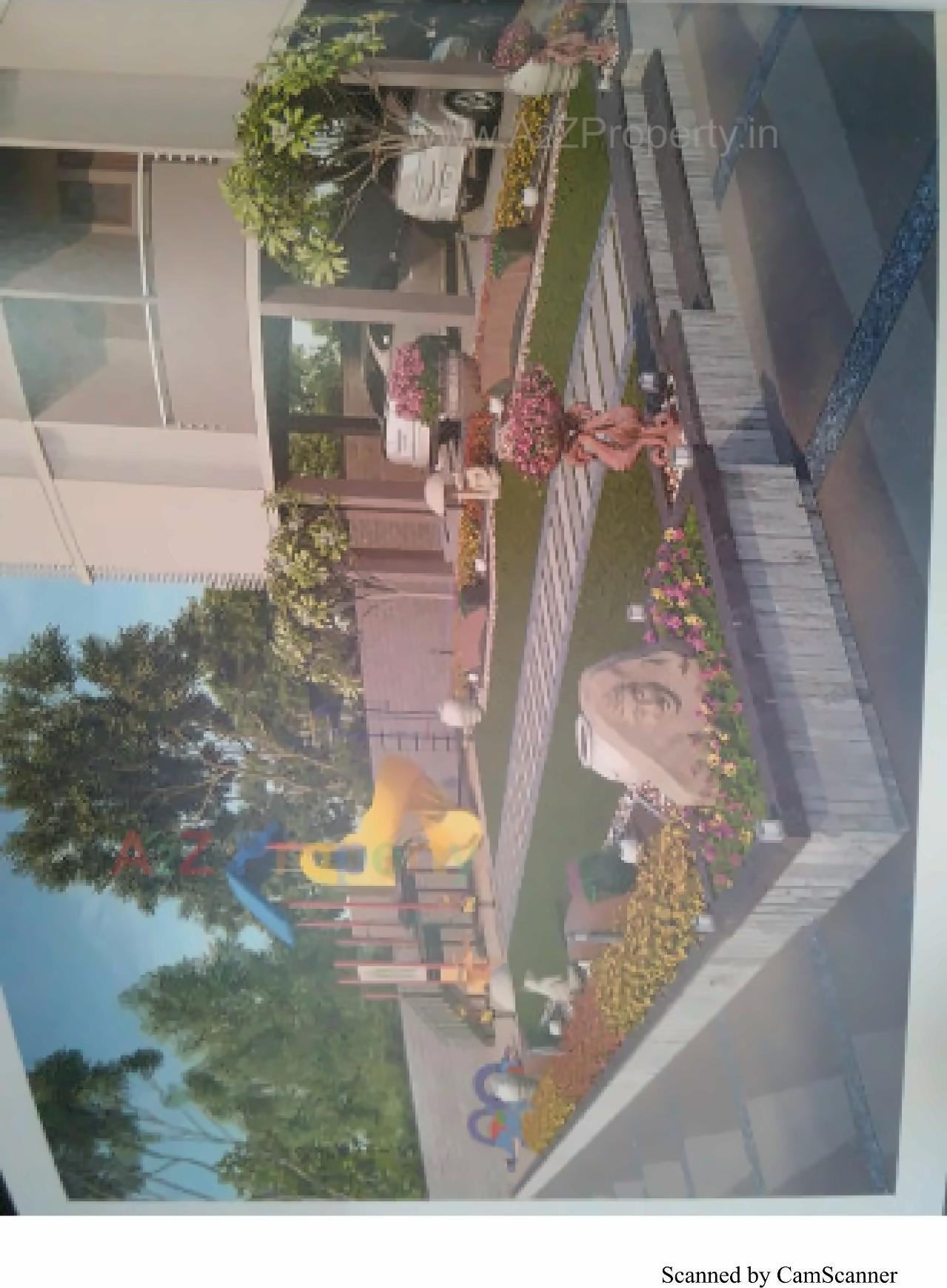 3D Elevation of real estate project Bansari Height located at Nana-chiloda, Gandhinagar, Gujarat