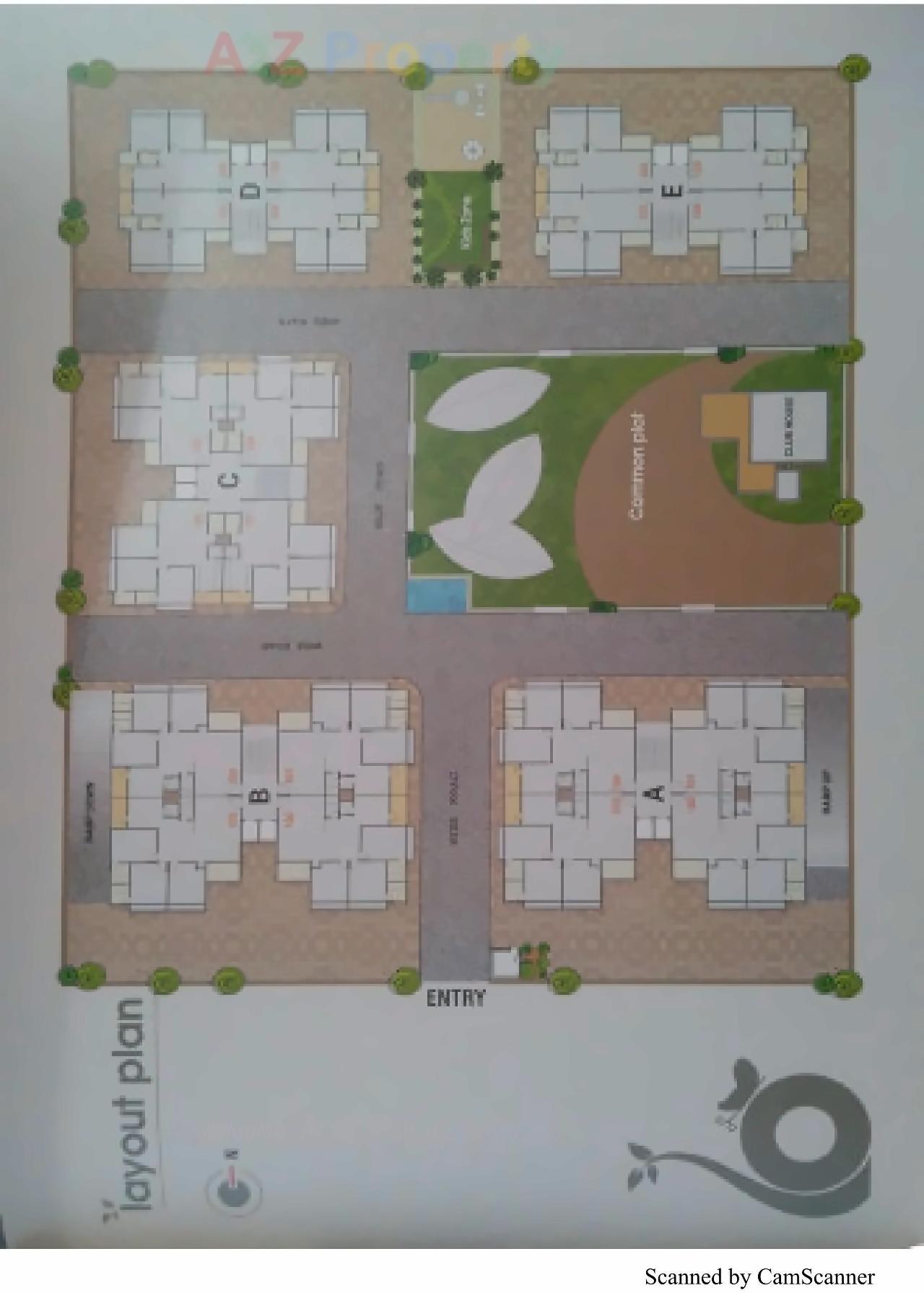 Layout of real estate project Bansari Height located at Nana-chiloda, Gandhinagar, Gujarat
