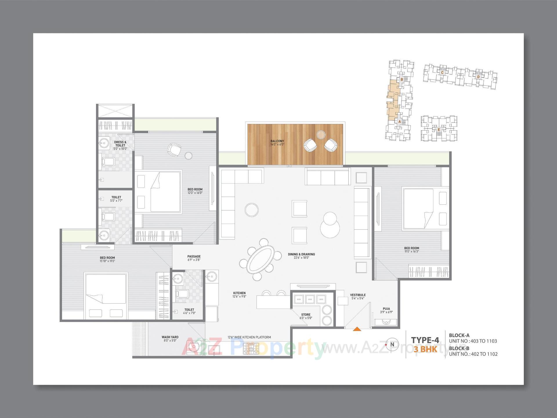 Layout of real estate project Bansari Opulence located at Koba, Gandhinagar, Gujarat