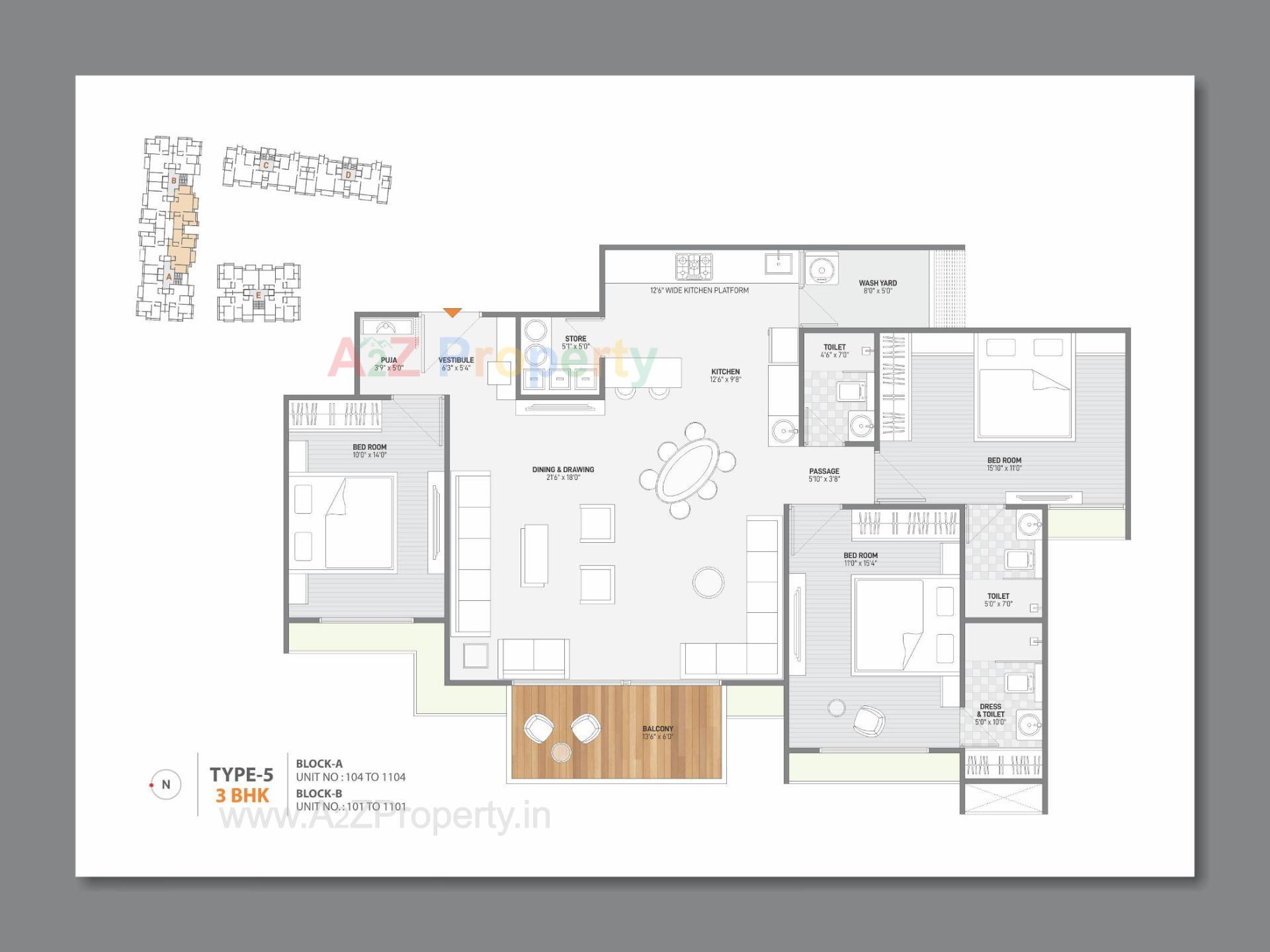 Layout of real estate project Bansari Opulence located at Koba, Gandhinagar, Gujarat