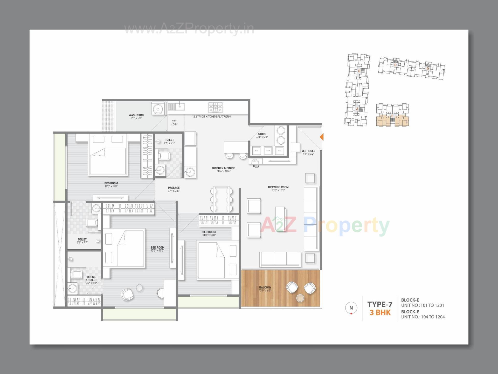 Layout of real estate project Bansari Opulence located at Koba, Gandhinagar, Gujarat