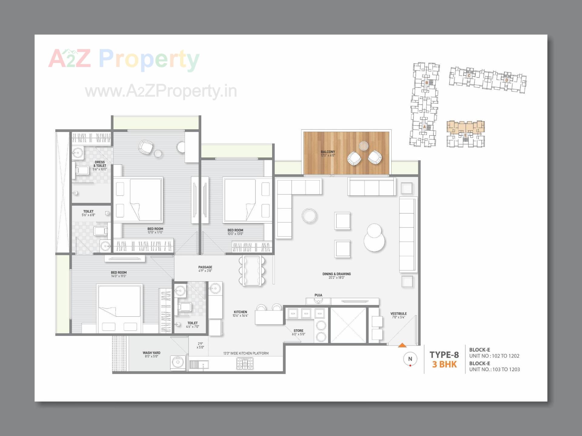 Layout of real estate project Bansari Opulence located at Koba, Gandhinagar, Gujarat