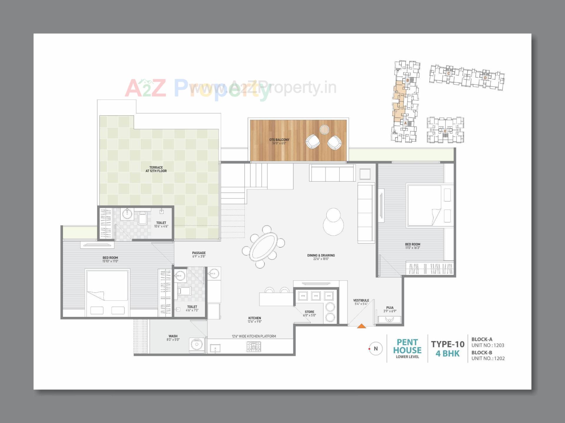 Layout of real estate project Bansari Opulence located at Koba, Gandhinagar, Gujarat