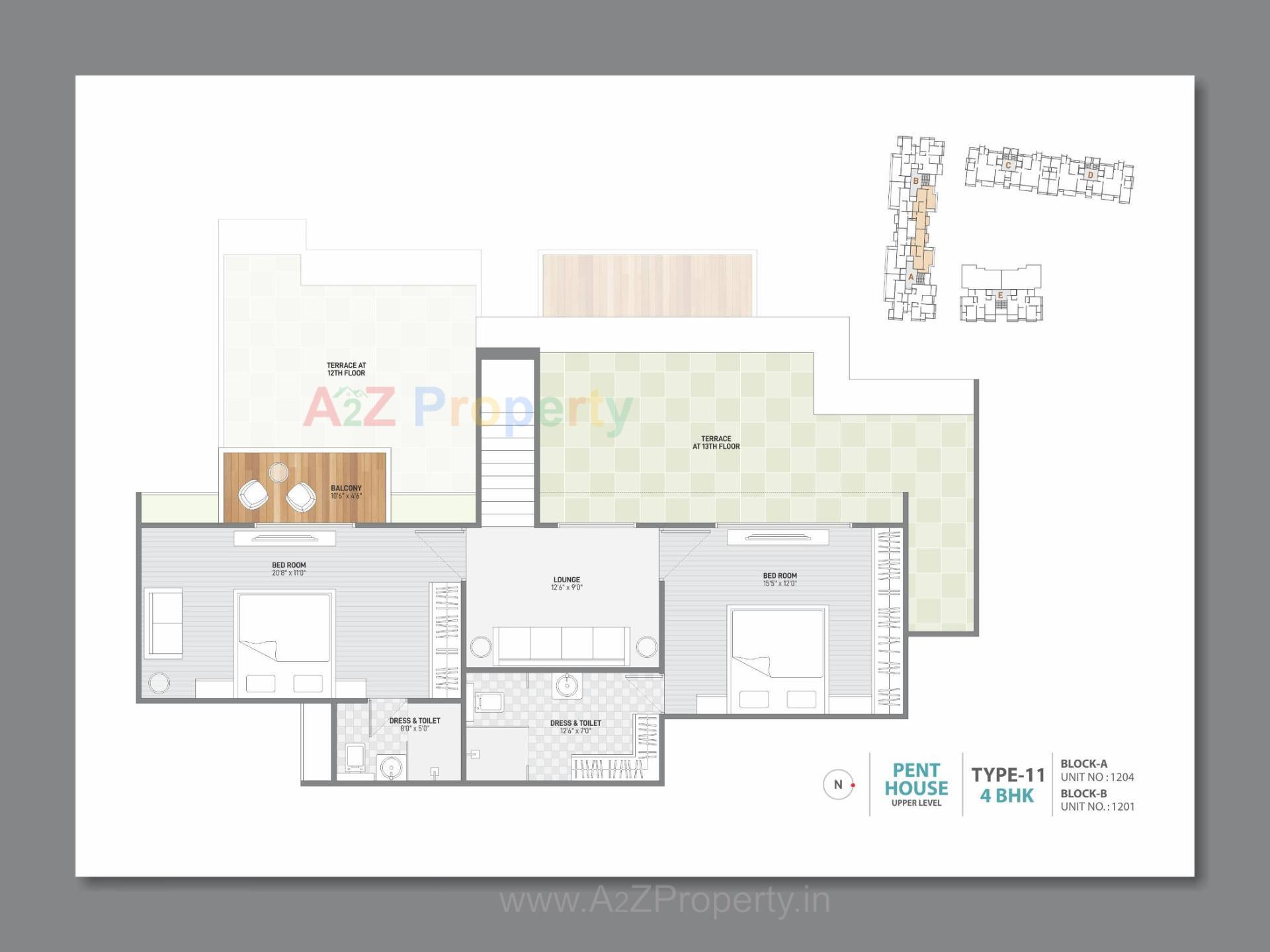 Layout of real estate project Bansari Opulence located at Koba, Gandhinagar, Gujarat