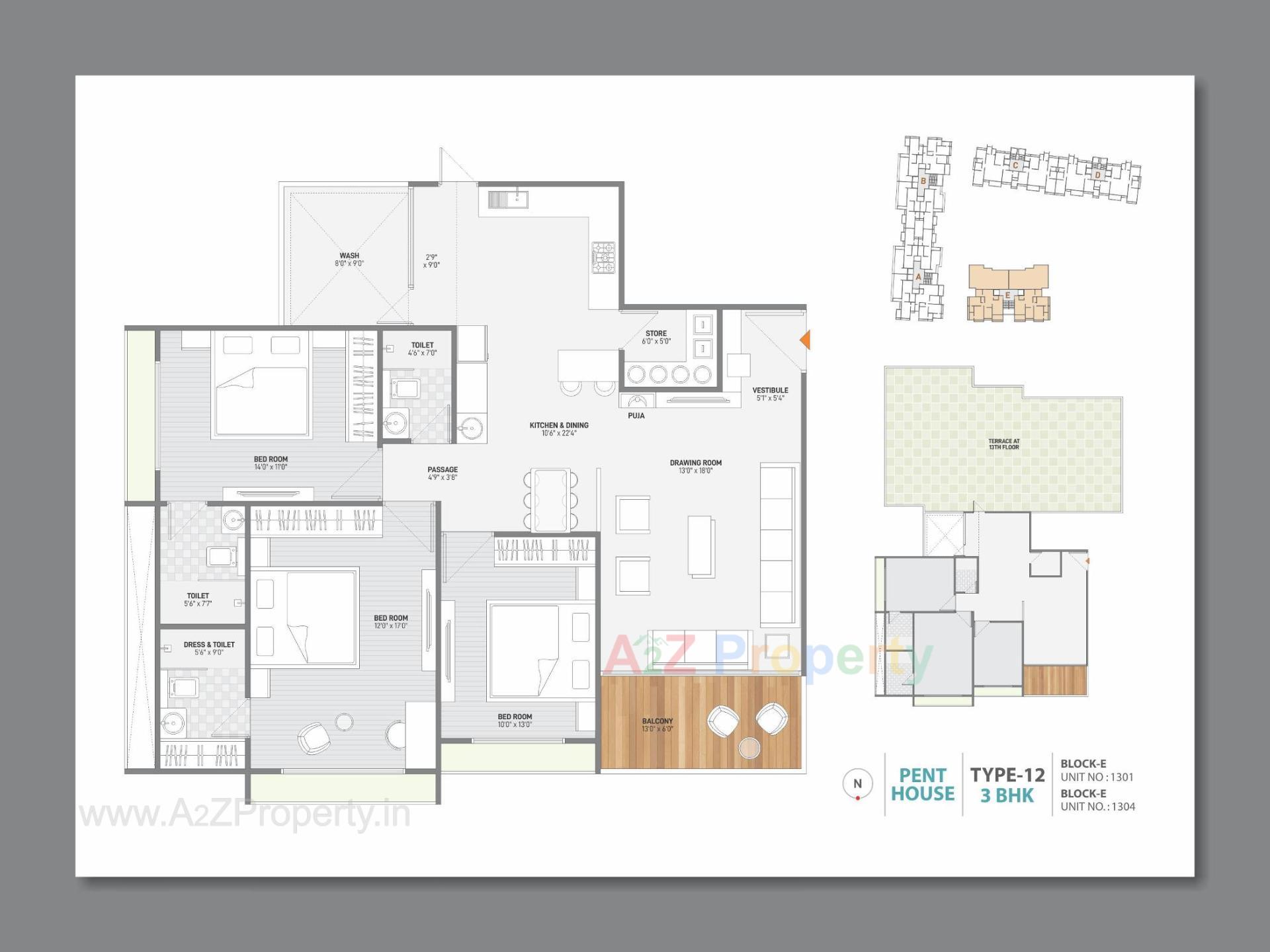 Layout of real estate project Bansari Opulence located at Koba, Gandhinagar, Gujarat