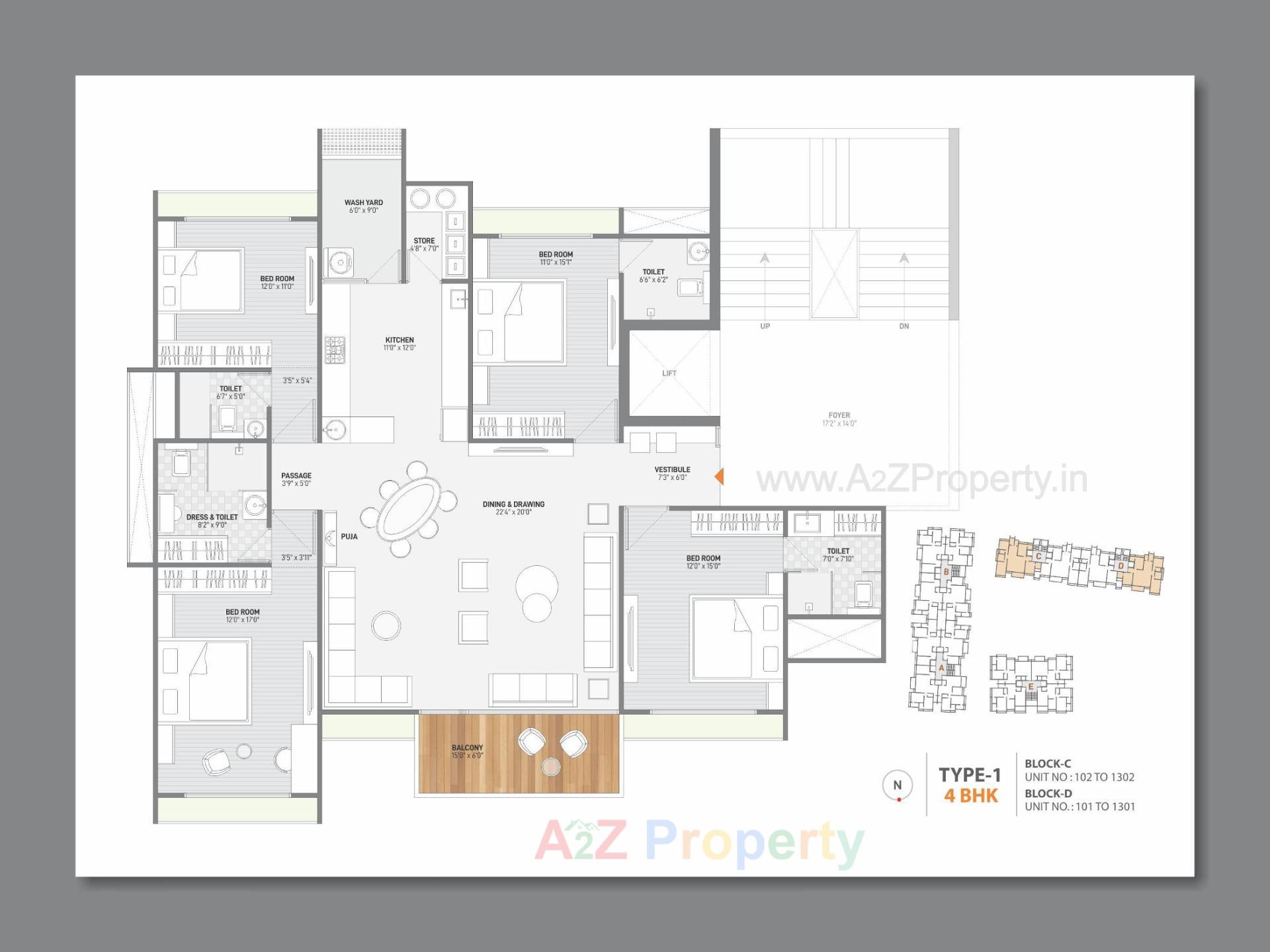 Layout of real estate project Bansari Opulence located at Koba, Gandhinagar, Gujarat
