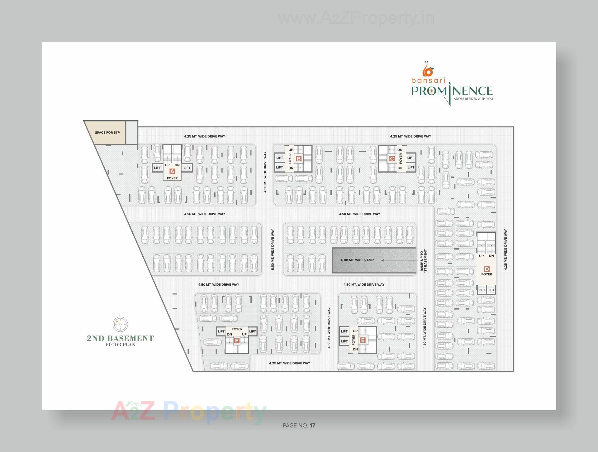 Layout of real estate project Bansari Prominence located at Ambapur, Gandhinagar, Gujarat