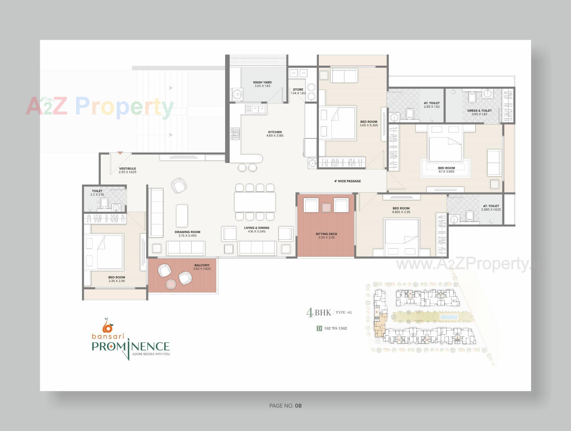 Layout of real estate project Bansari Prominence located at Ambapur, Gandhinagar, Gujarat
